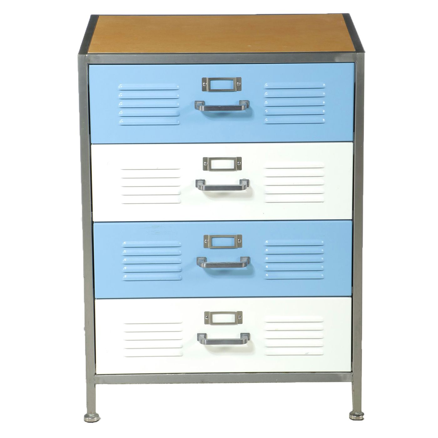 Pottery Barn Teen Metal Locker Style Chest of Drawers