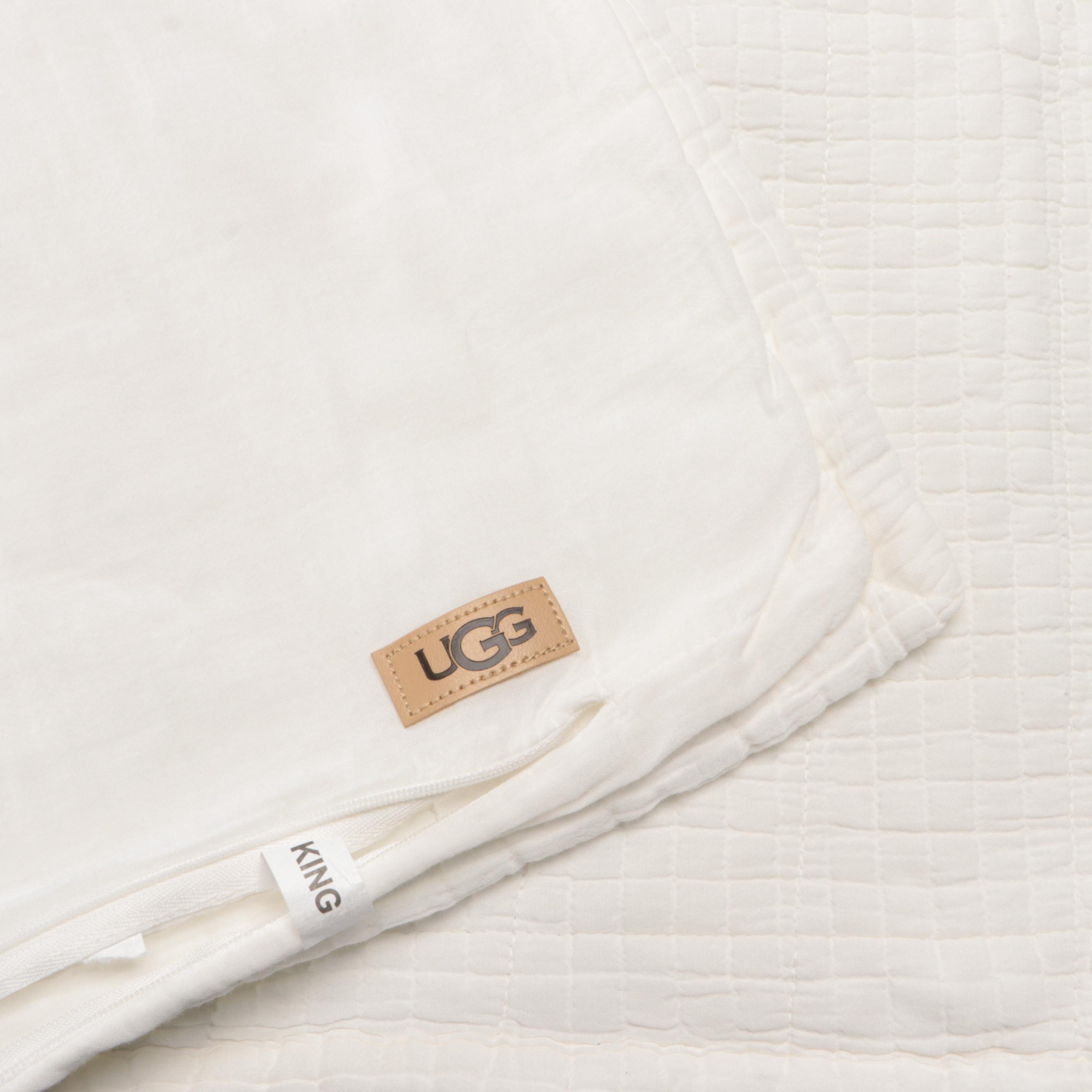 Indigo Loft White Faux Fur Queen Comforter with More Bed Linens