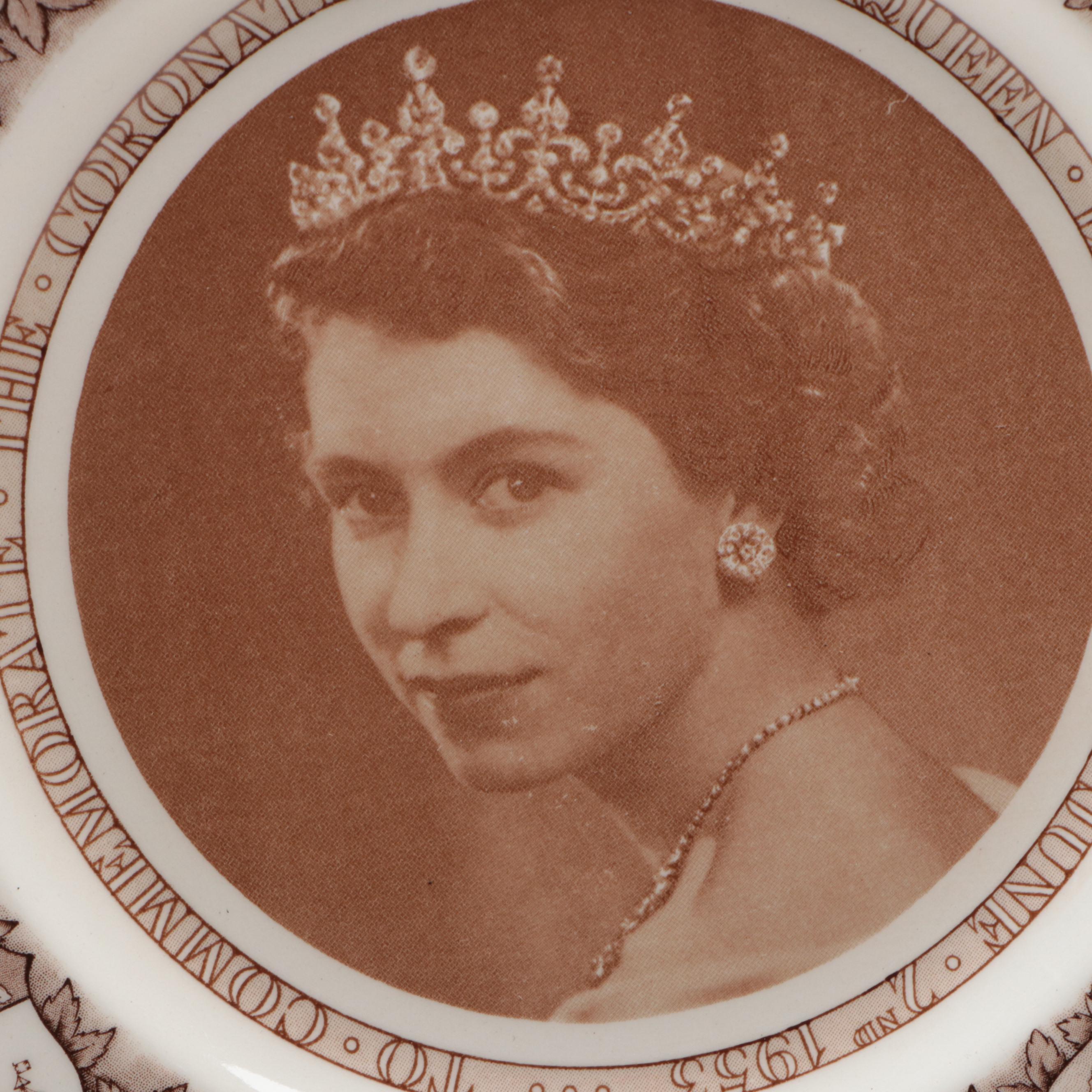 Clarice Cliff for Royal Staffordshire Queen Elizabeth Coronation Plate