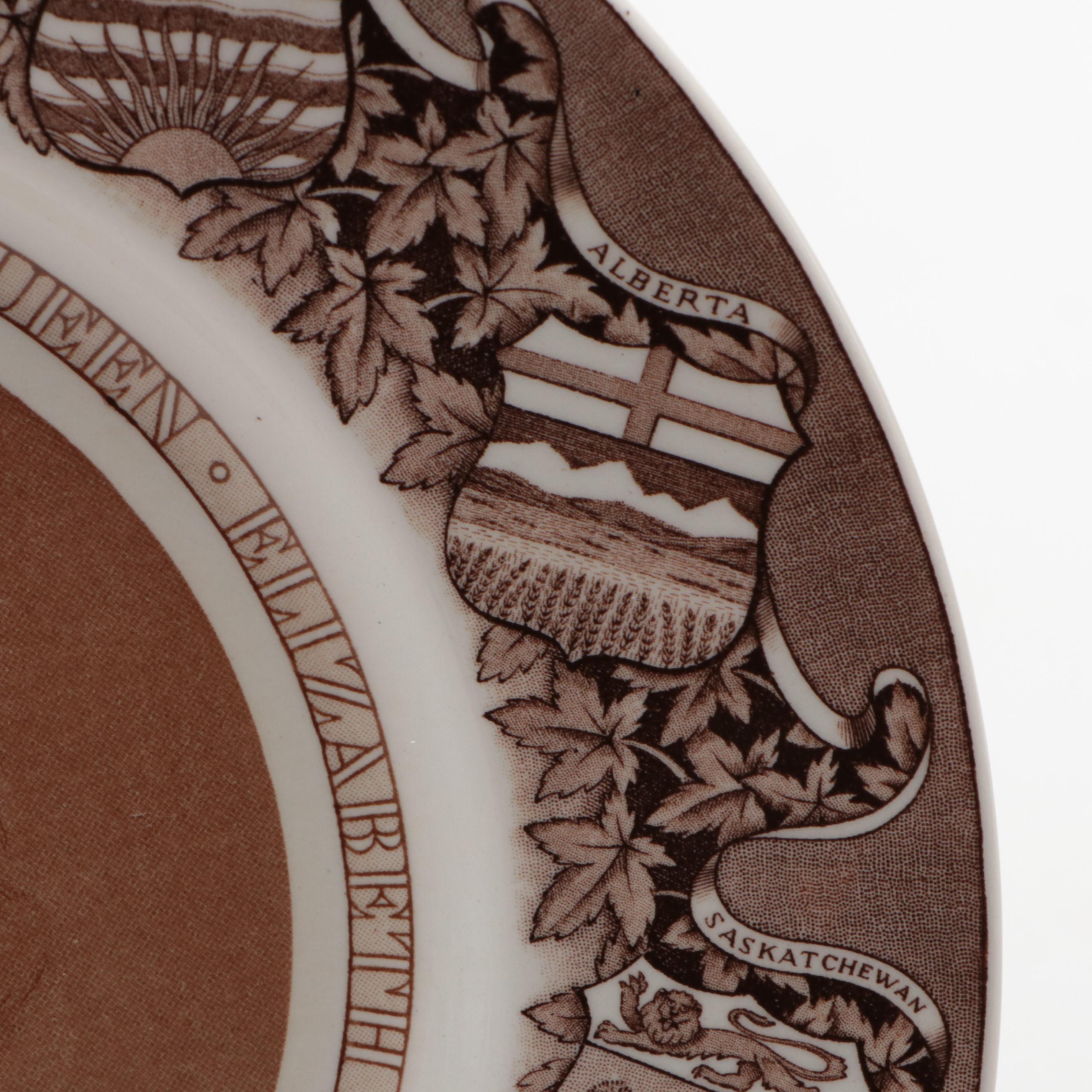 Clarice Cliff for Royal Staffordshire Queen Elizabeth Coronation Plate