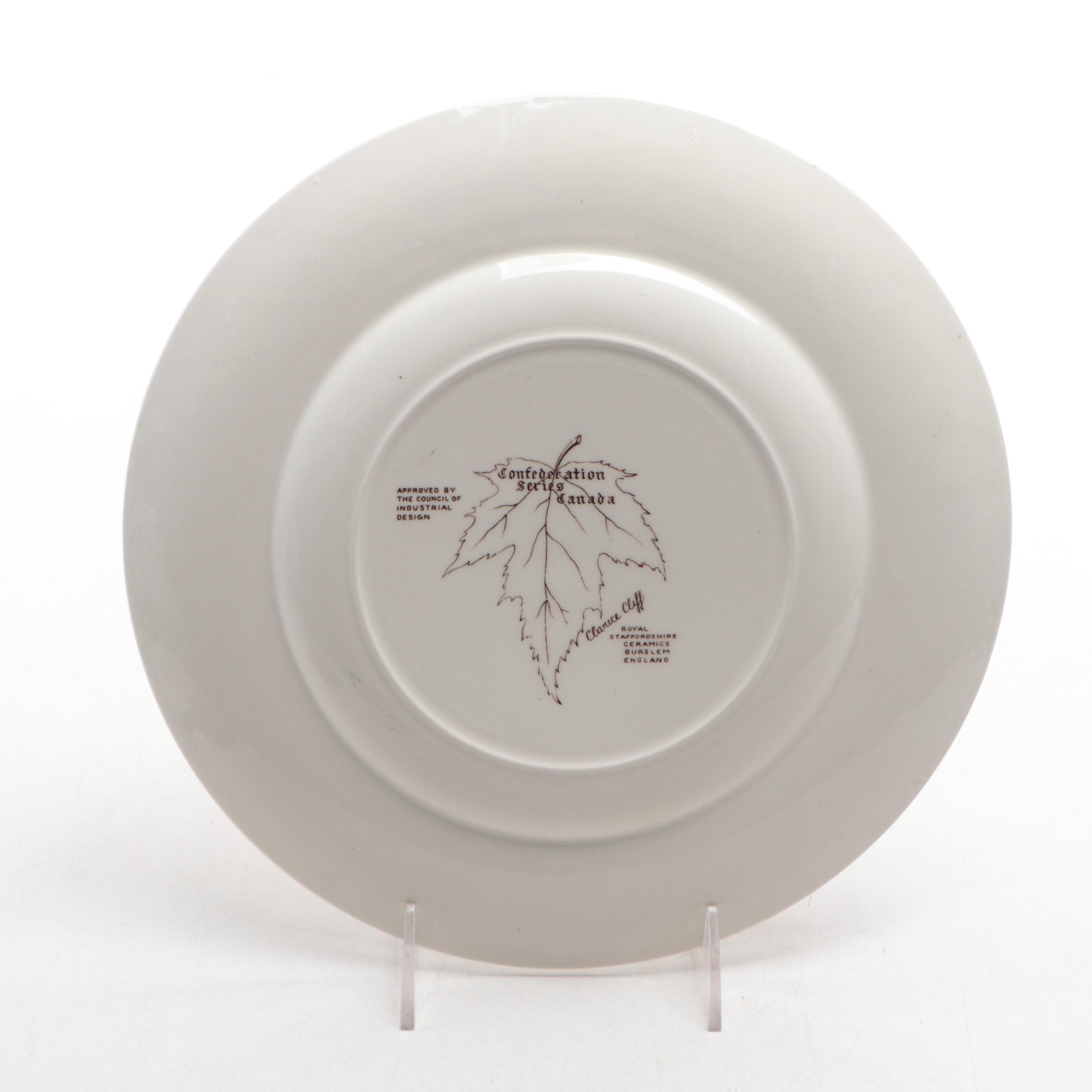 Clarice Cliff for Royal Staffordshire Queen Elizabeth Coronation Plate