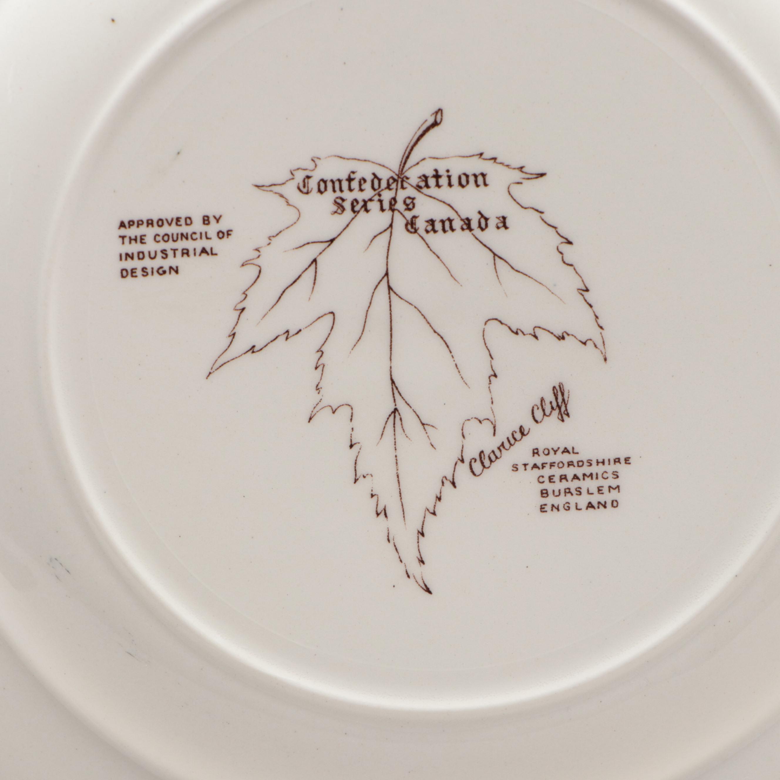 Clarice Cliff for Royal Staffordshire Queen Elizabeth Coronation Plate