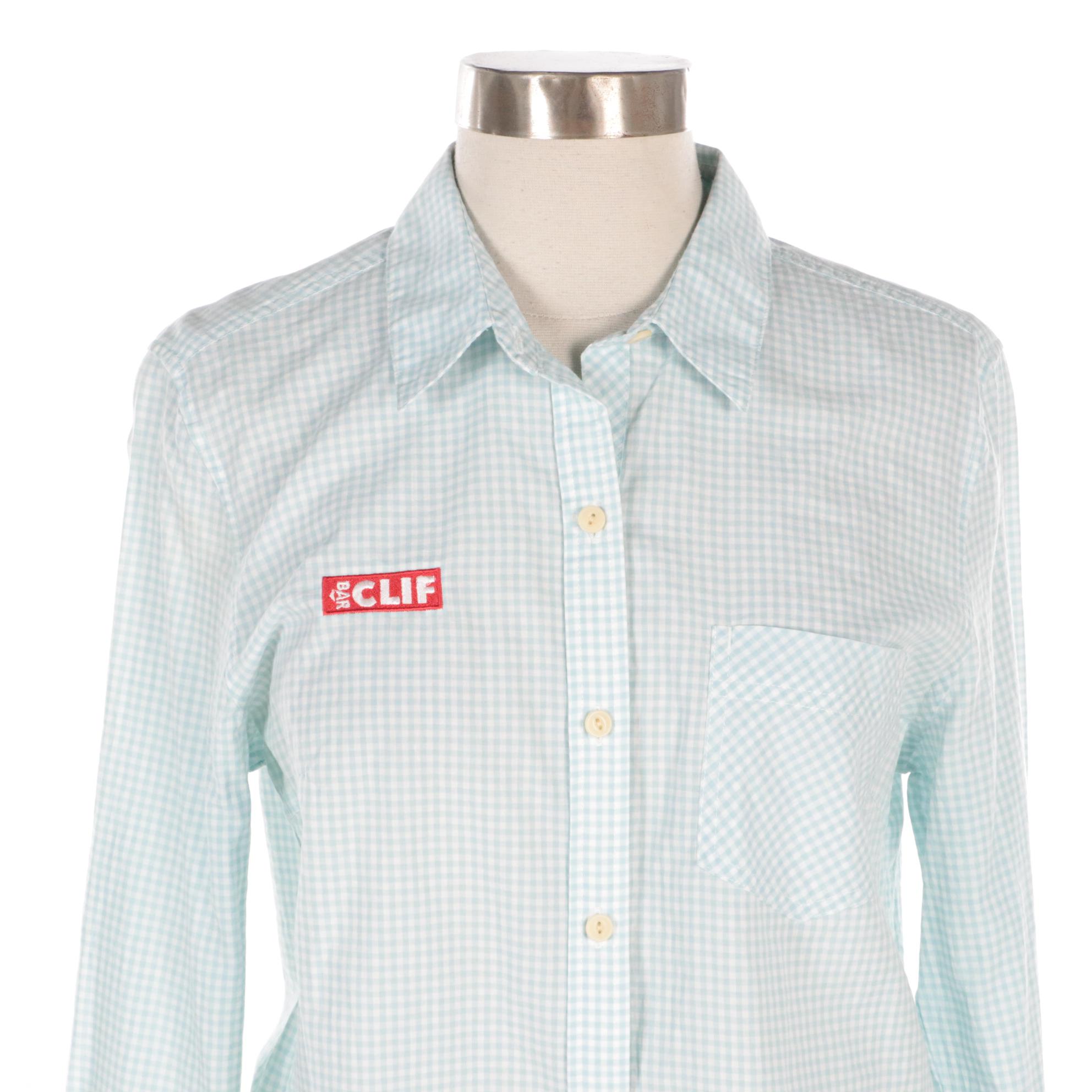 Patagonia Brookgreen Long Sleeve Button-Down Shirt in Blue Organic Cotton, NWT