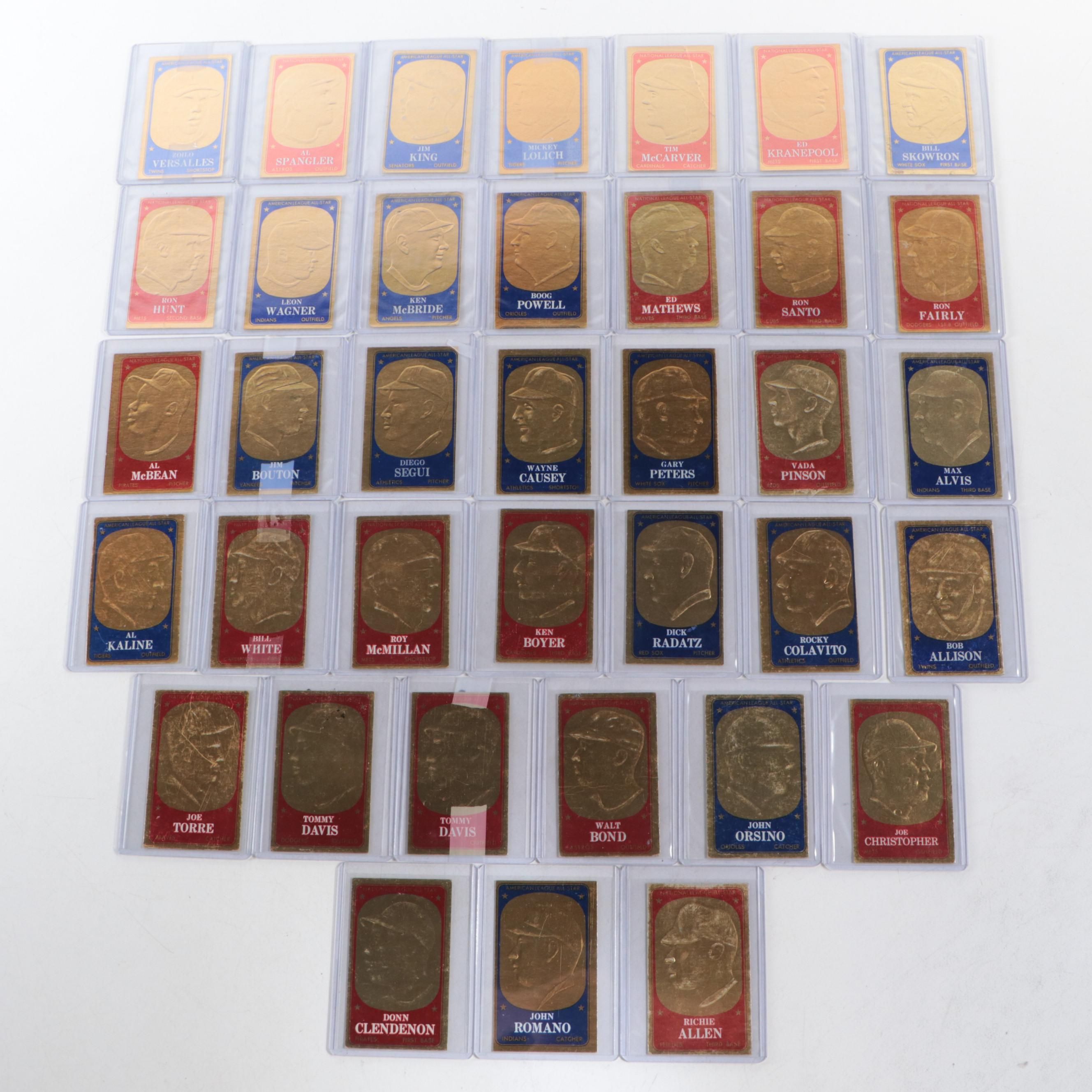 1965 Topps American League All-Star Embossed Baseball Cards