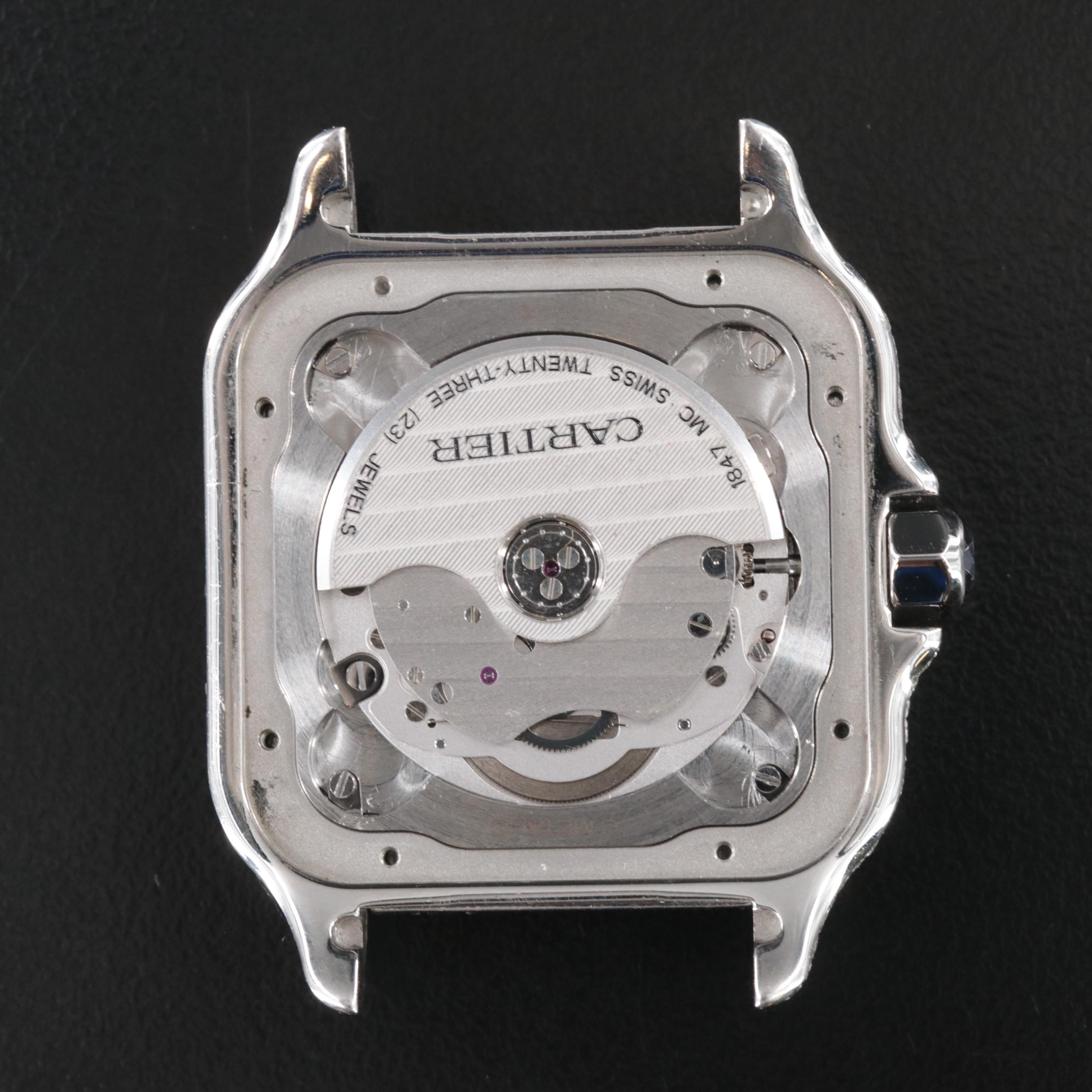 Cartier Santos de Cartier Custom 22.30 CTW Diamond Automatic Watch