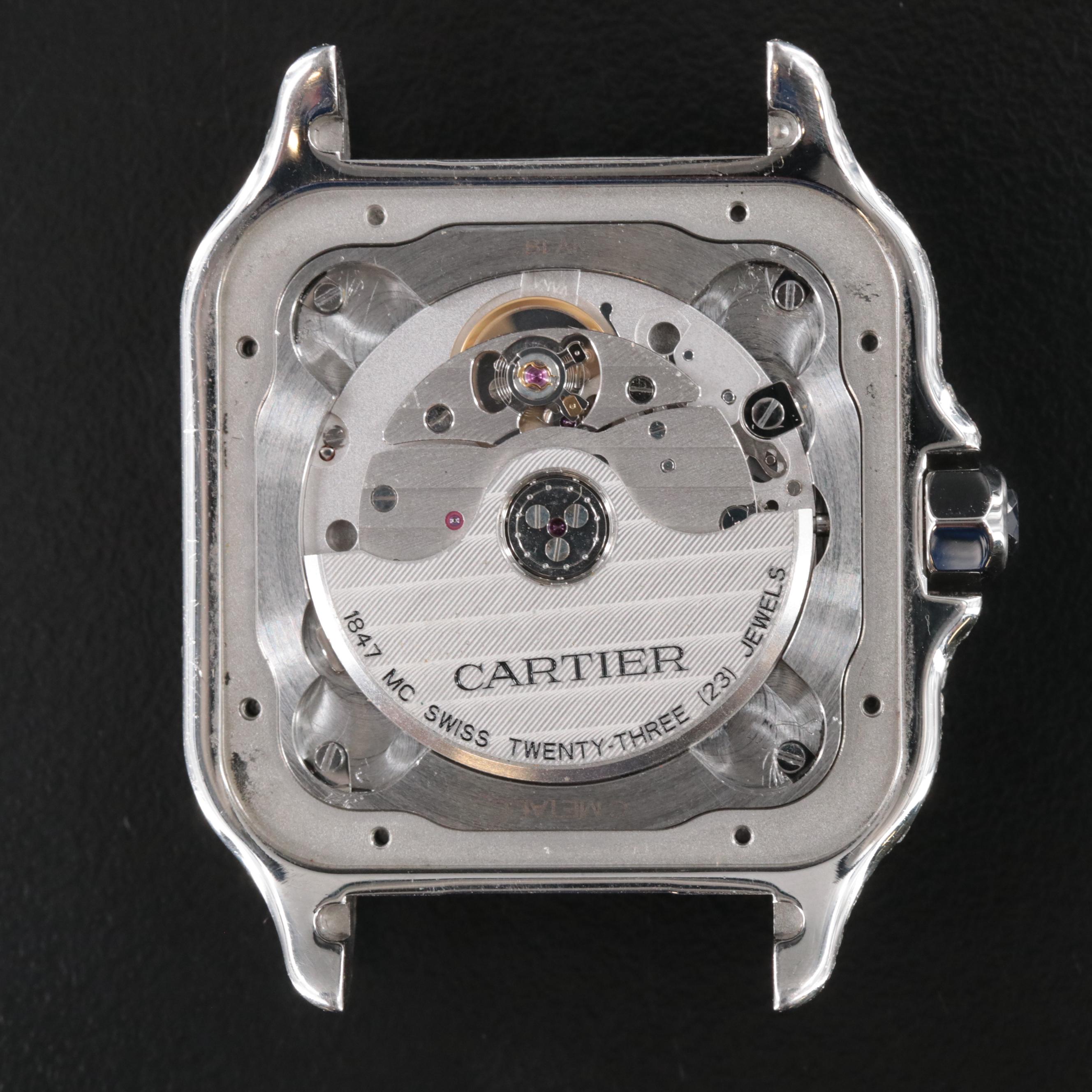 Cartier Santos de Cartier Custom 22.30 CTW Diamond Automatic Watch