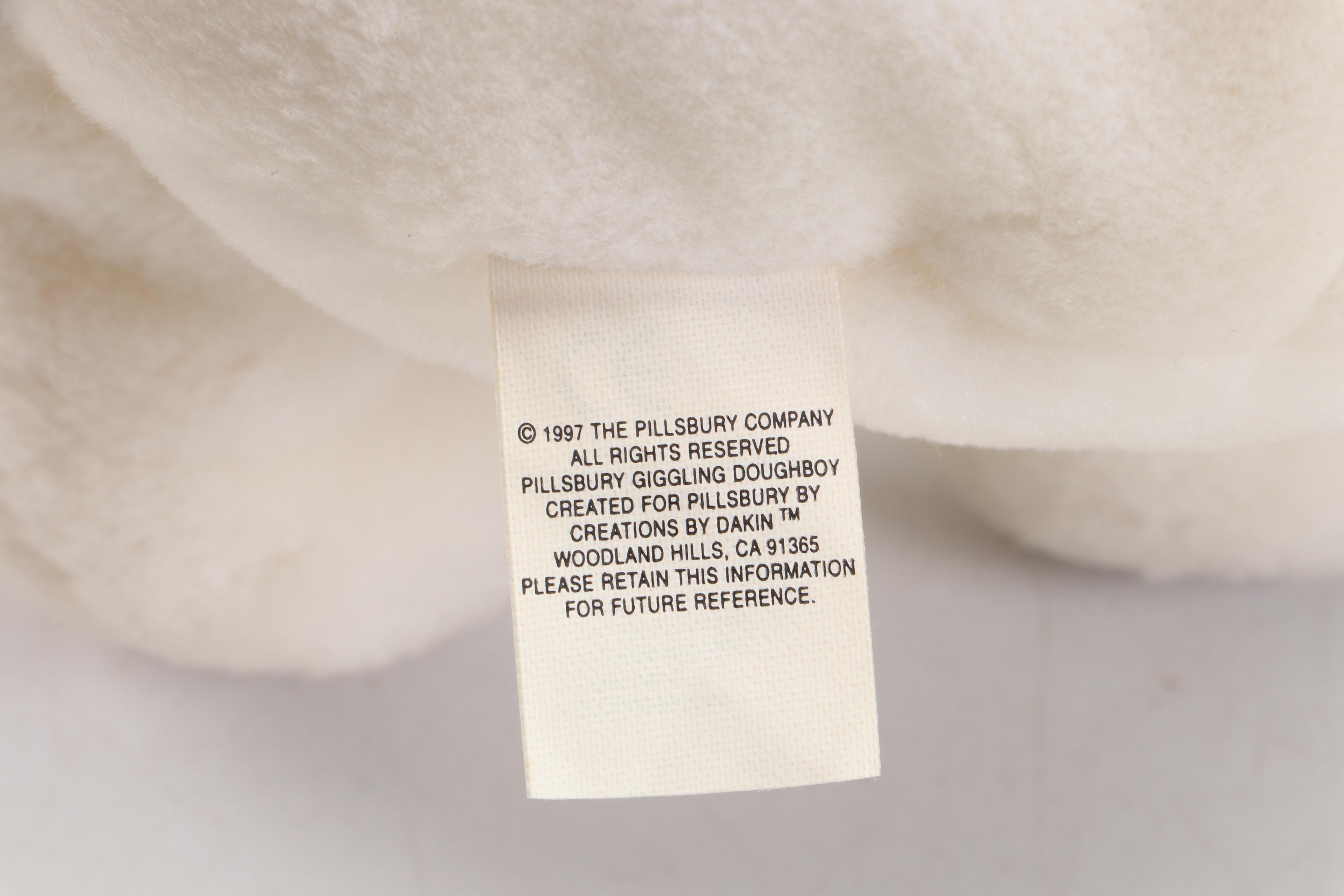 Pillsbury Doughboy Plushie with Wile E. Coyote Coin Bank and Rubber Chicken