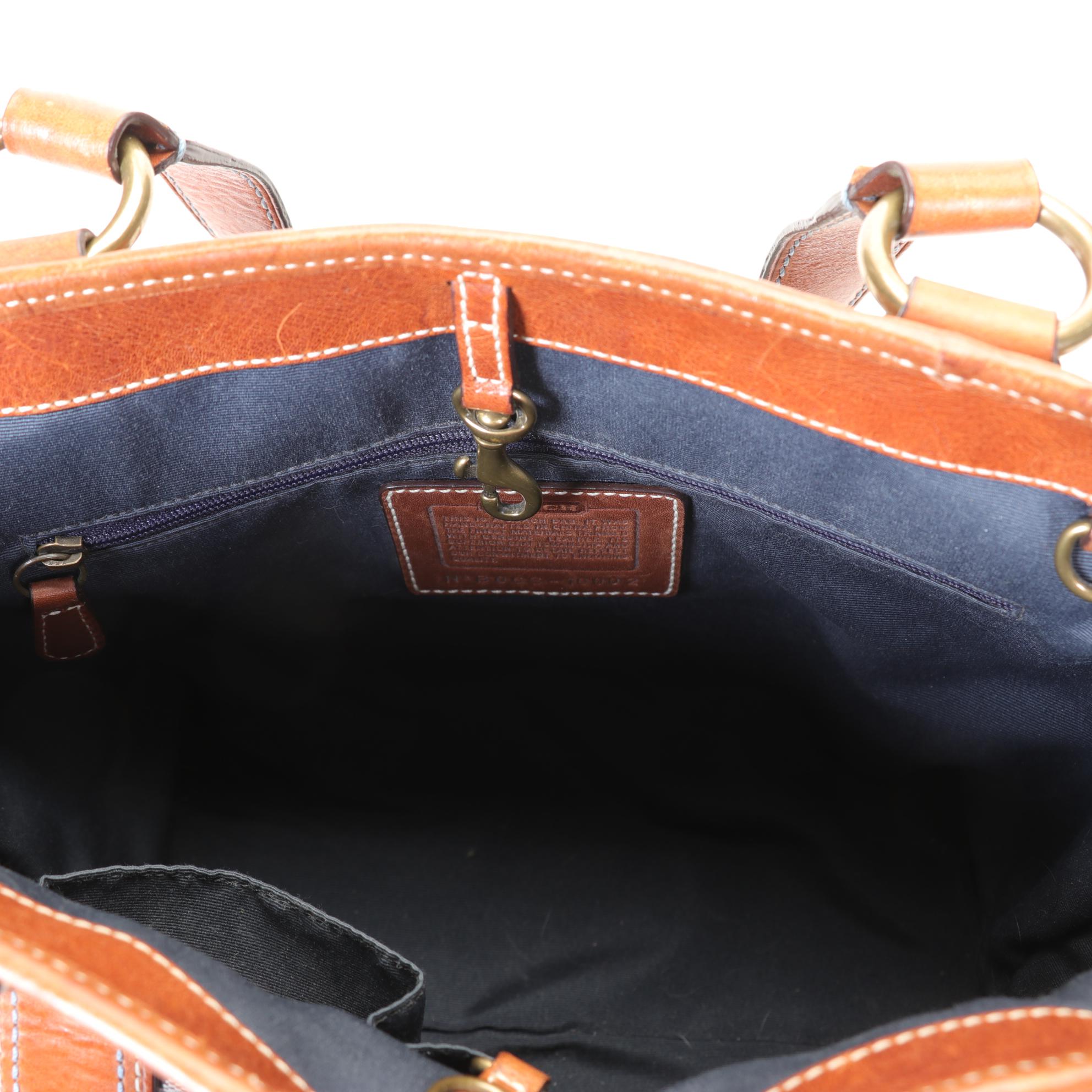 Coach Limited Edition Legacy Denim Patchwork Handbag with Three Wallets