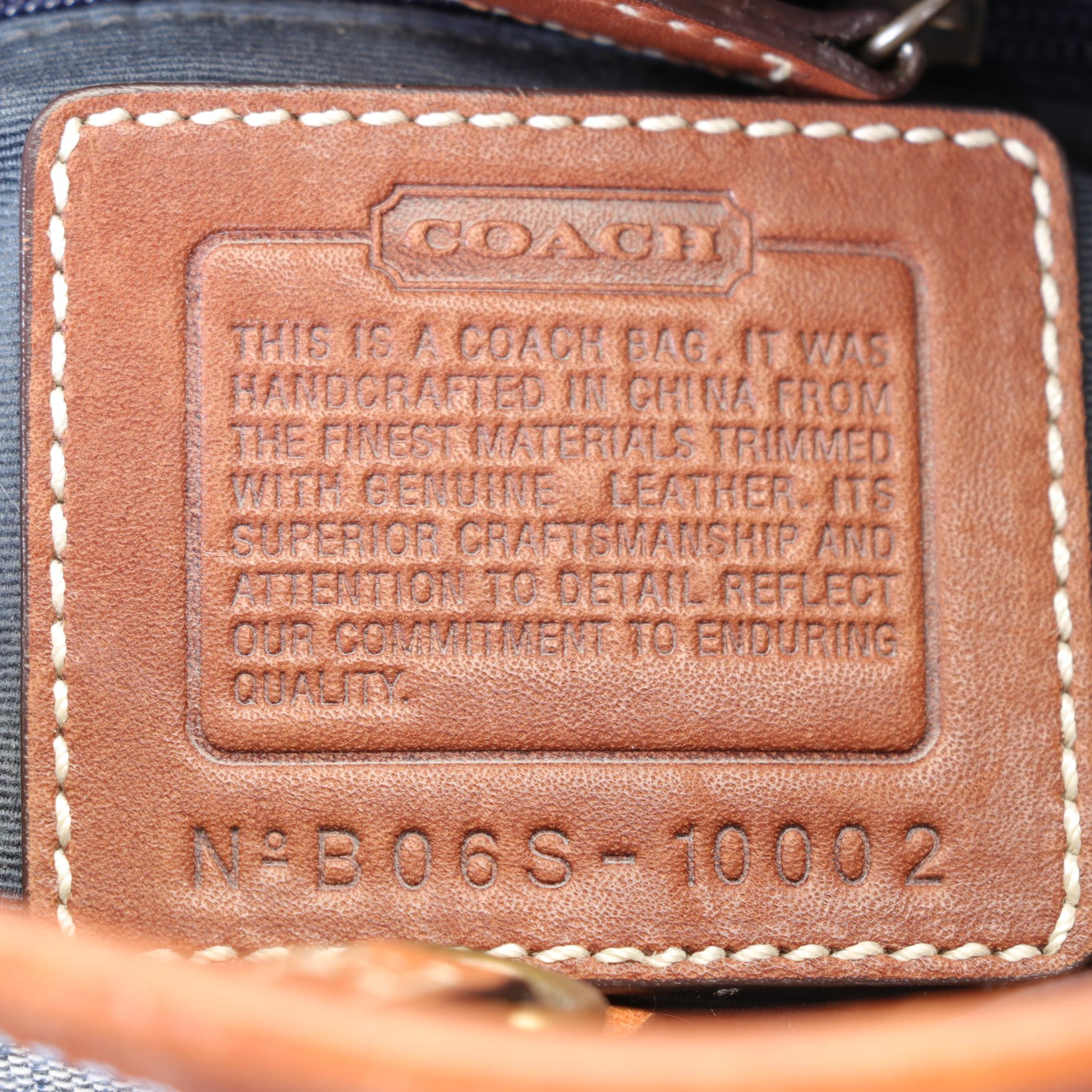 Coach Limited Edition Legacy Denim Patchwork Handbag with Three Wallets