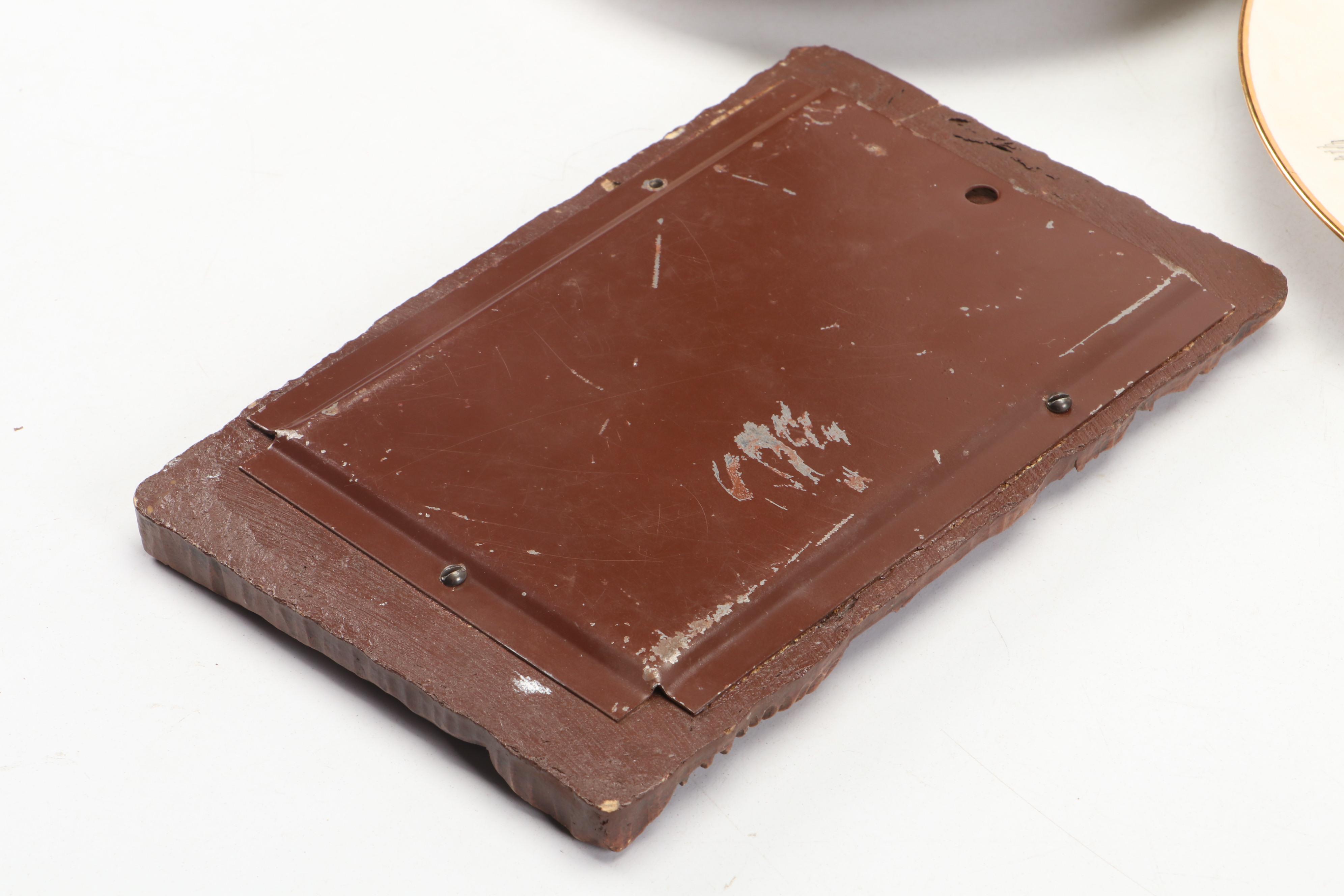 Perillo Indian Nations L/E Collector Plates with Adirondack Style Picture Frame