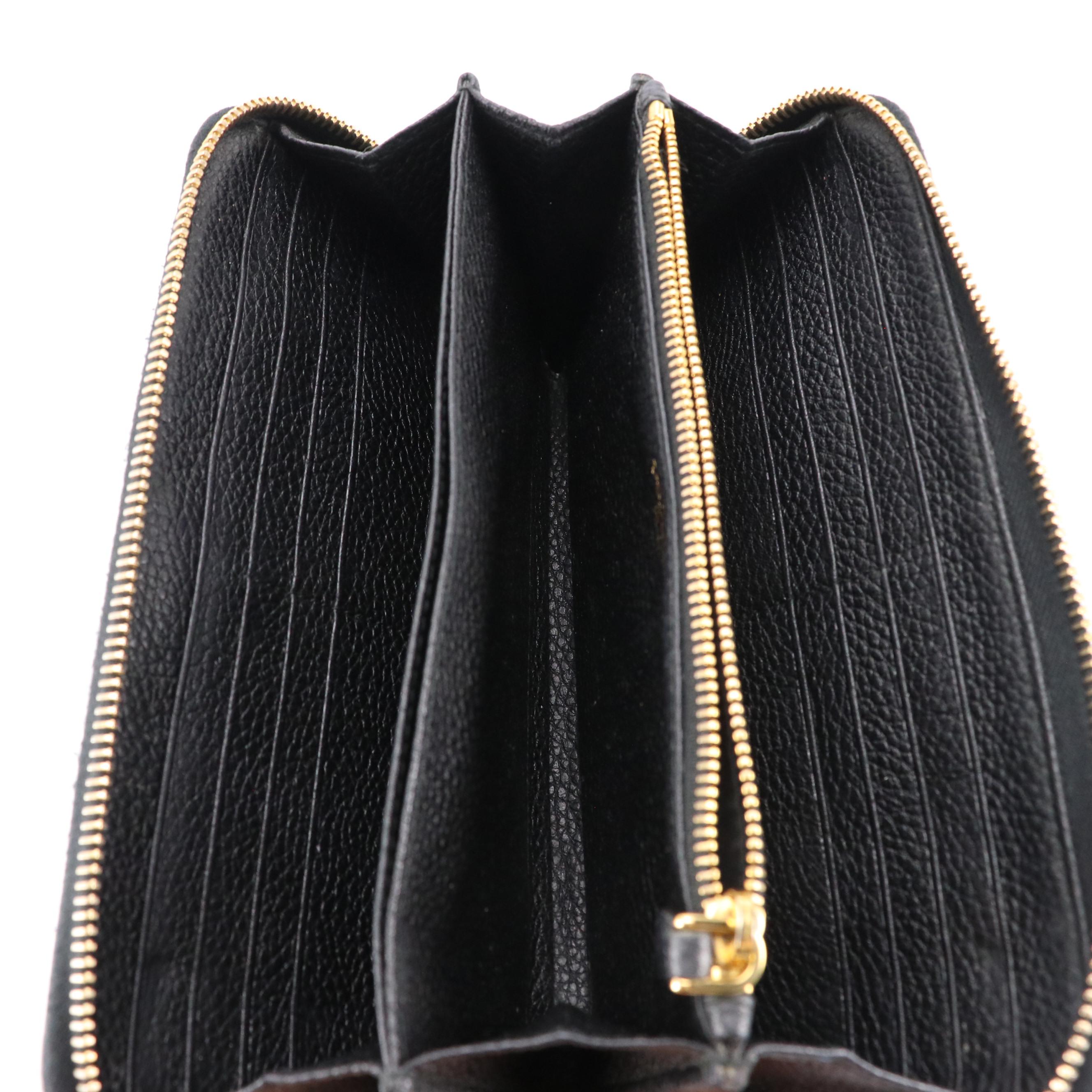 Prada Grained Leather Zip-Around Wallet