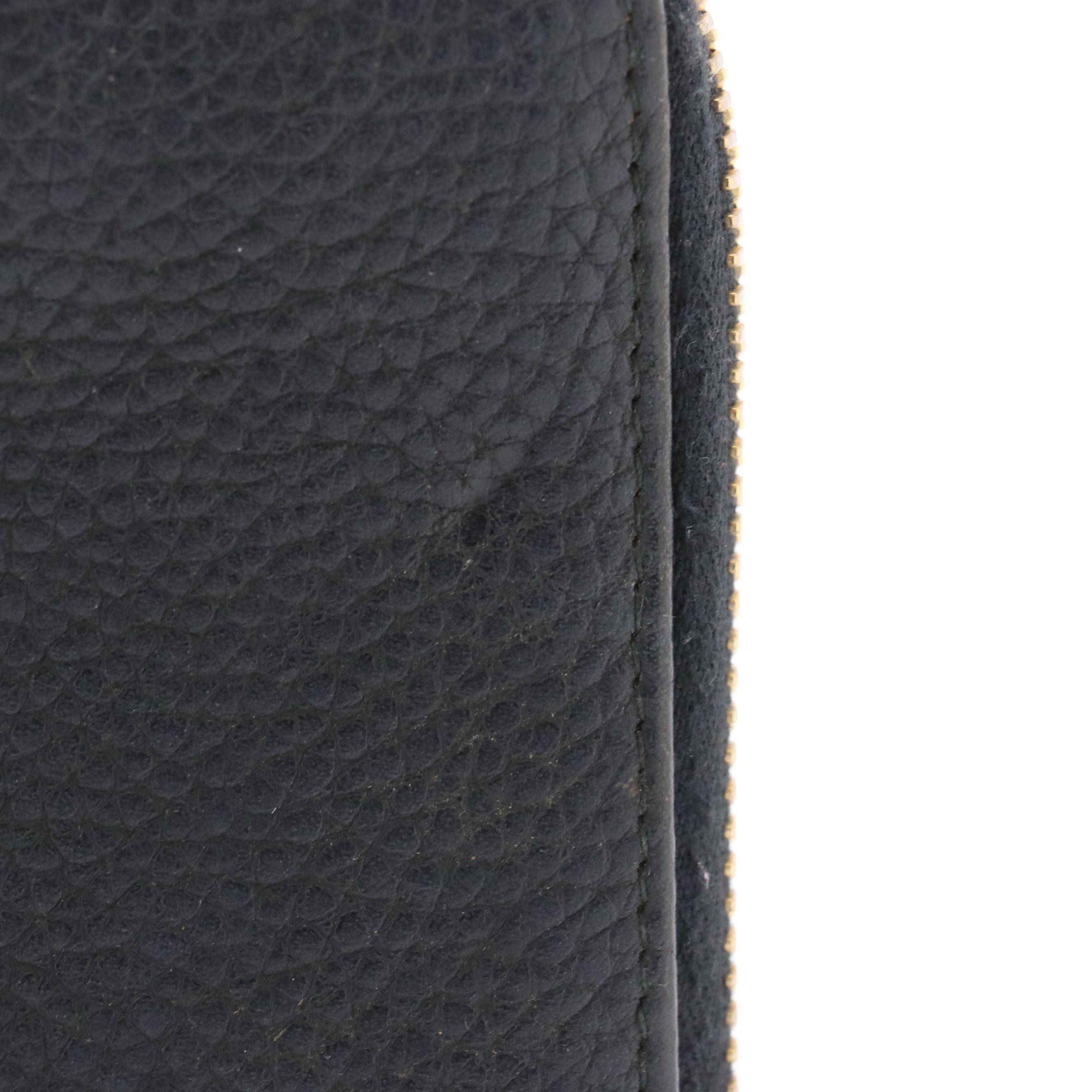 Prada Grained Leather Zip-Around Wallet
