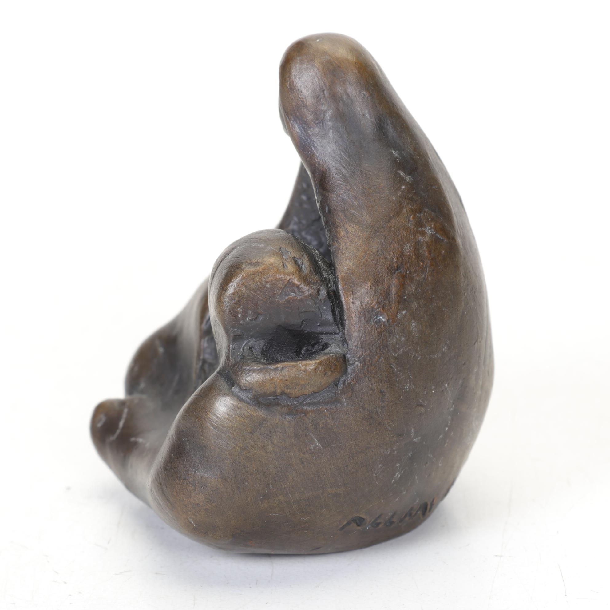 Allan Houser Bronze Sculpture "Mother And Child," 1994