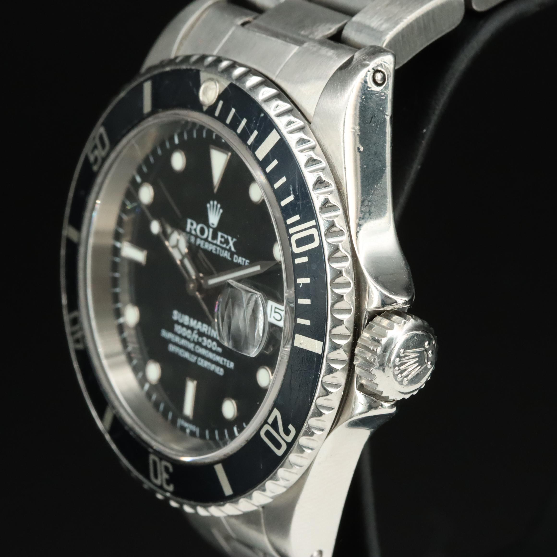 1999 Rolex Submariner 16610 Steel Watch