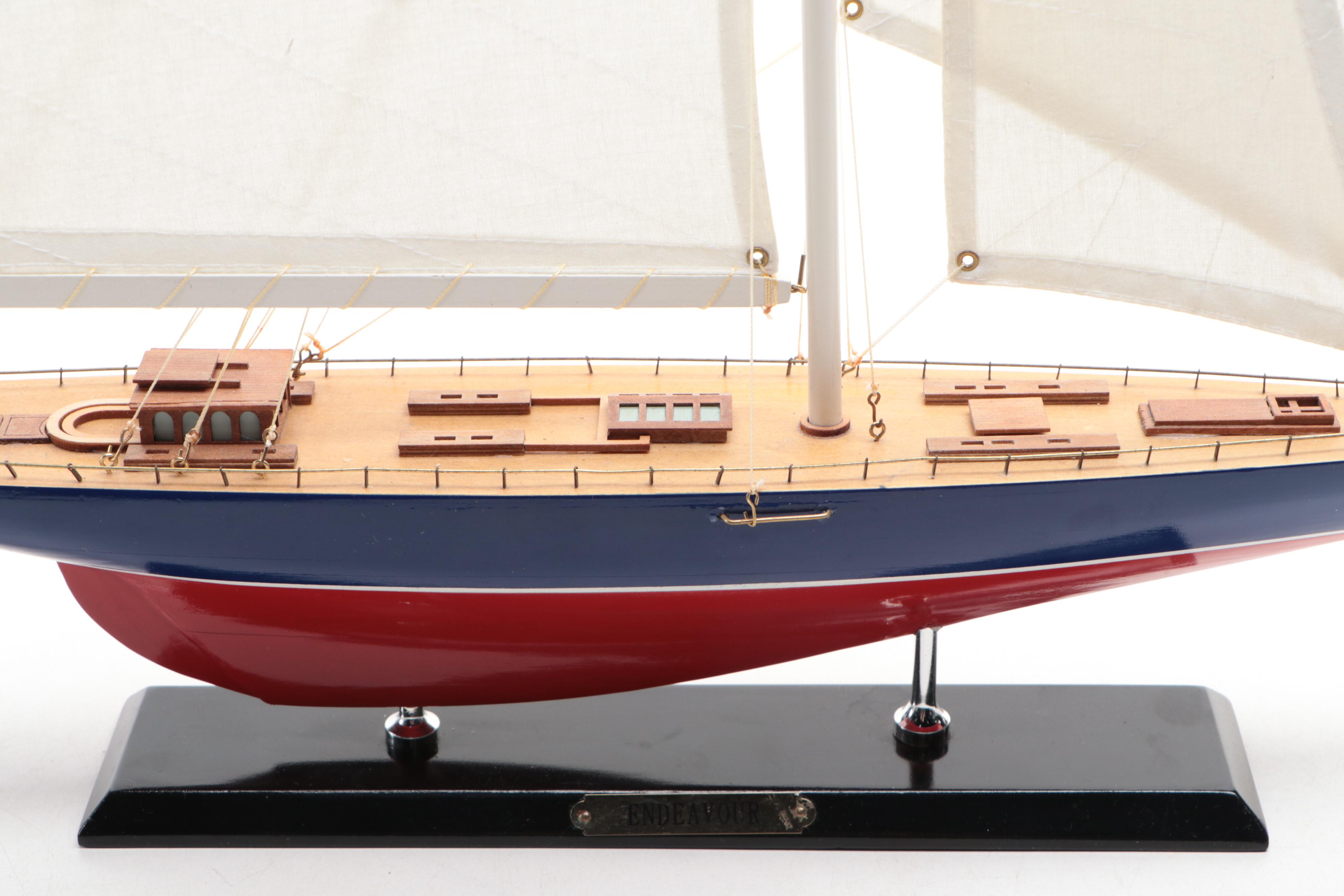 Handmade Model Sailboat "Endeavor"