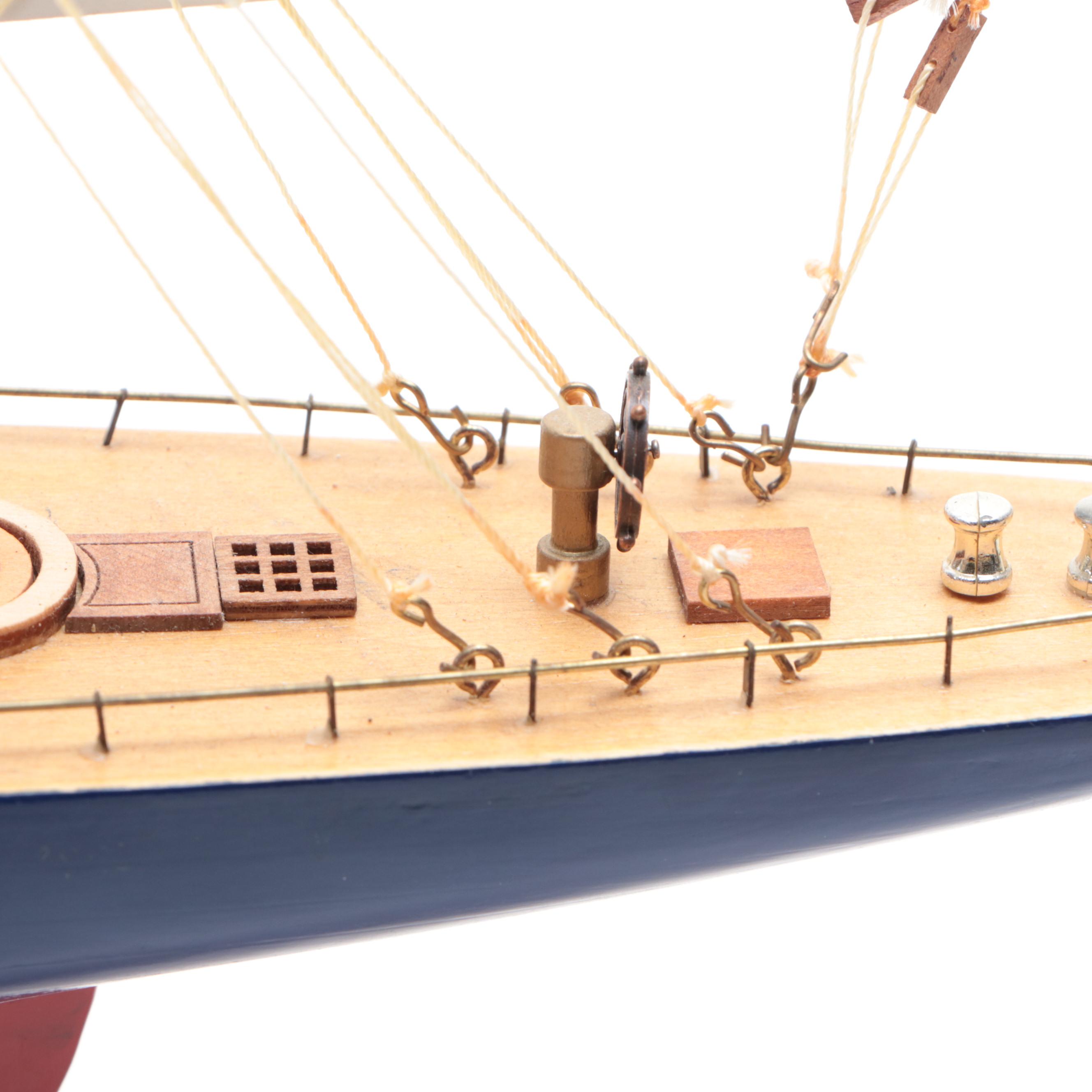 Handmade Model Sailboat "Endeavor"