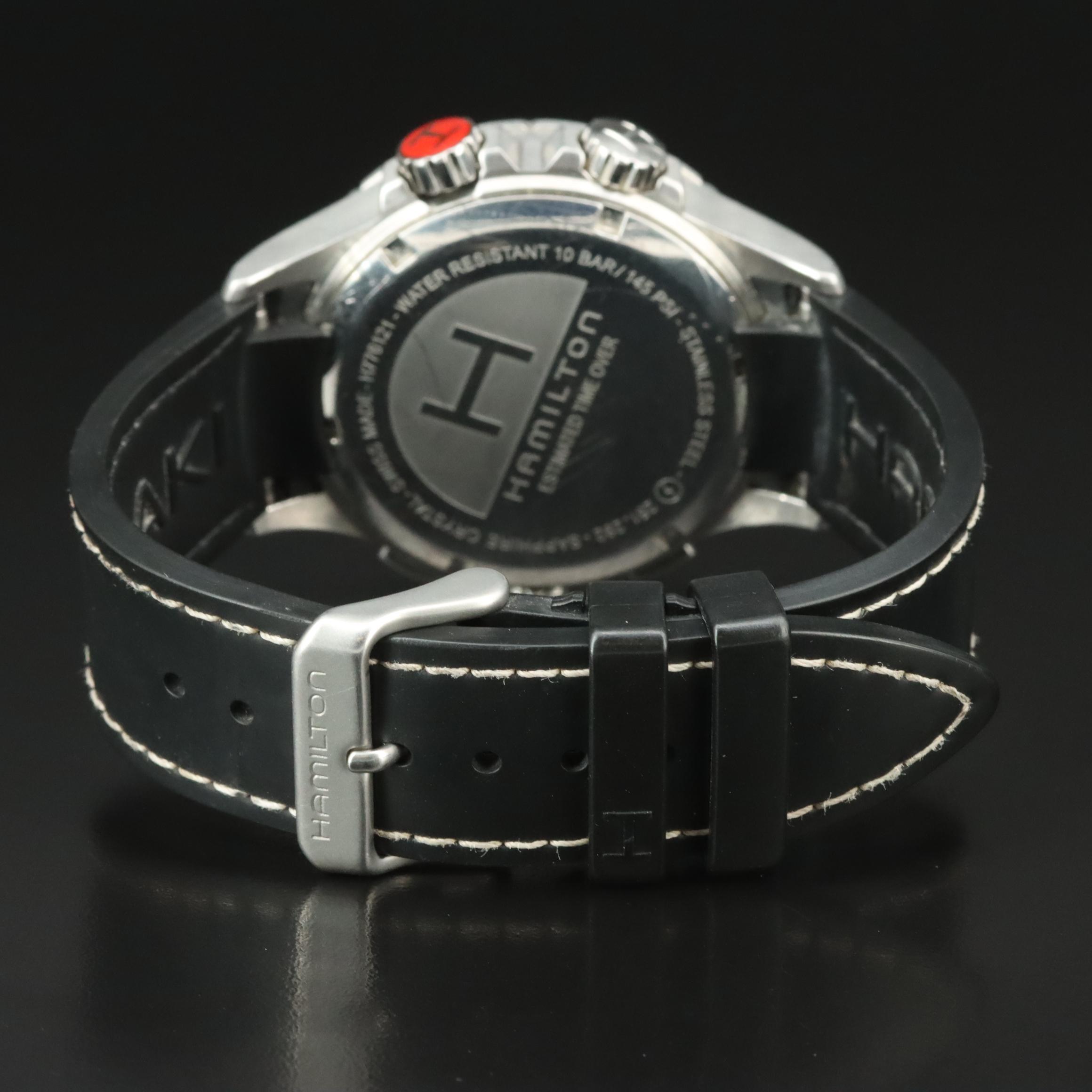 Hamilton Khaki E.T.O. Black Chronograph Dial Watch