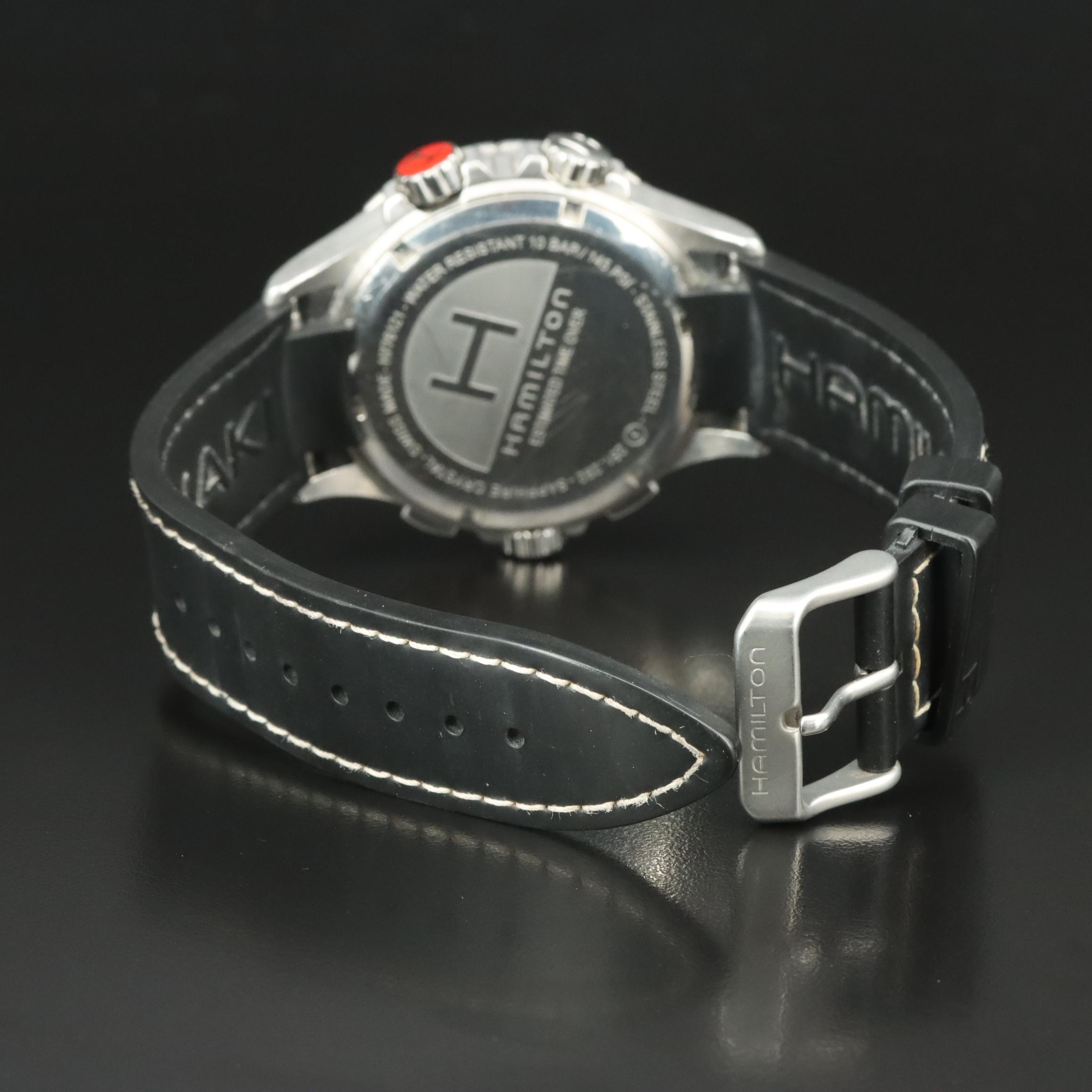 Hamilton Khaki E.T.O. Black Chronograph Dial Watch