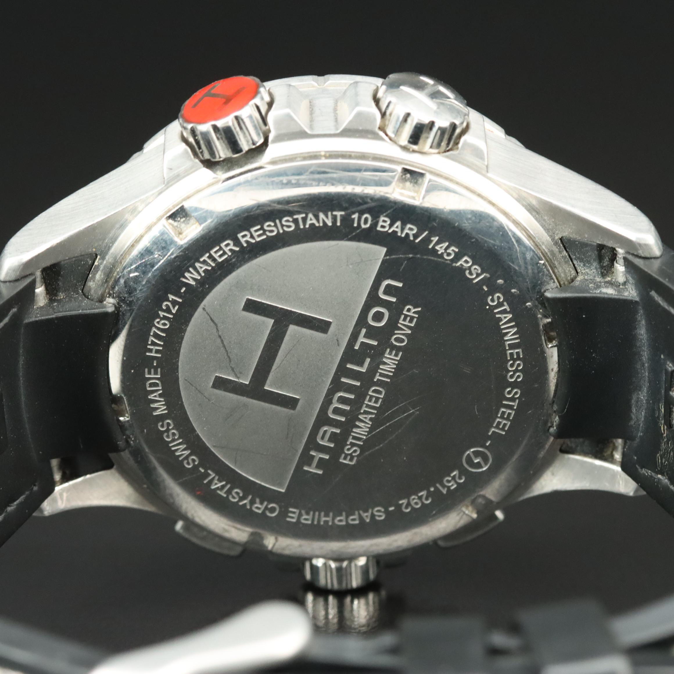 Hamilton Khaki E.T.O. Black Chronograph Dial Watch