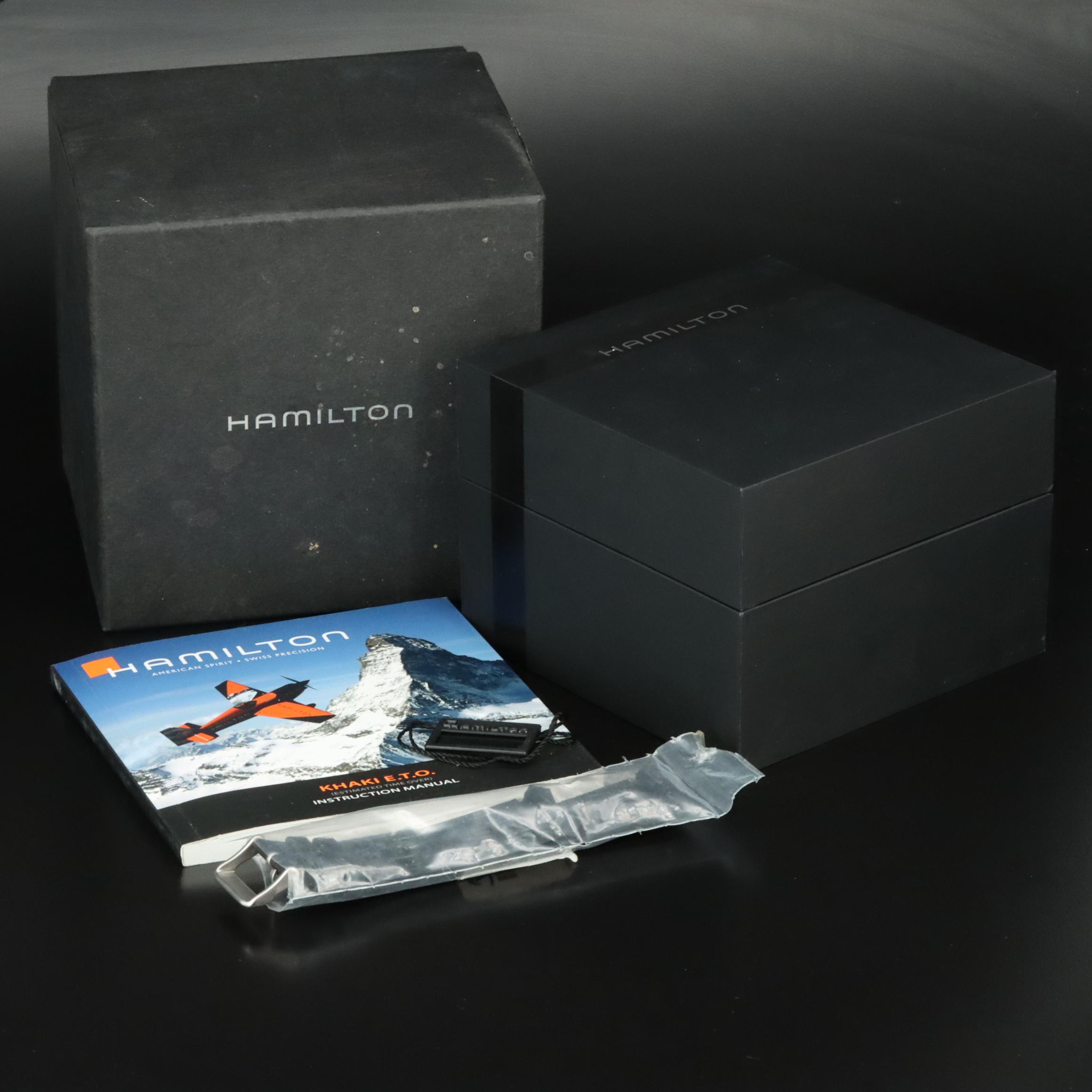 Hamilton Khaki E.T.O. Black Chronograph Dial Watch