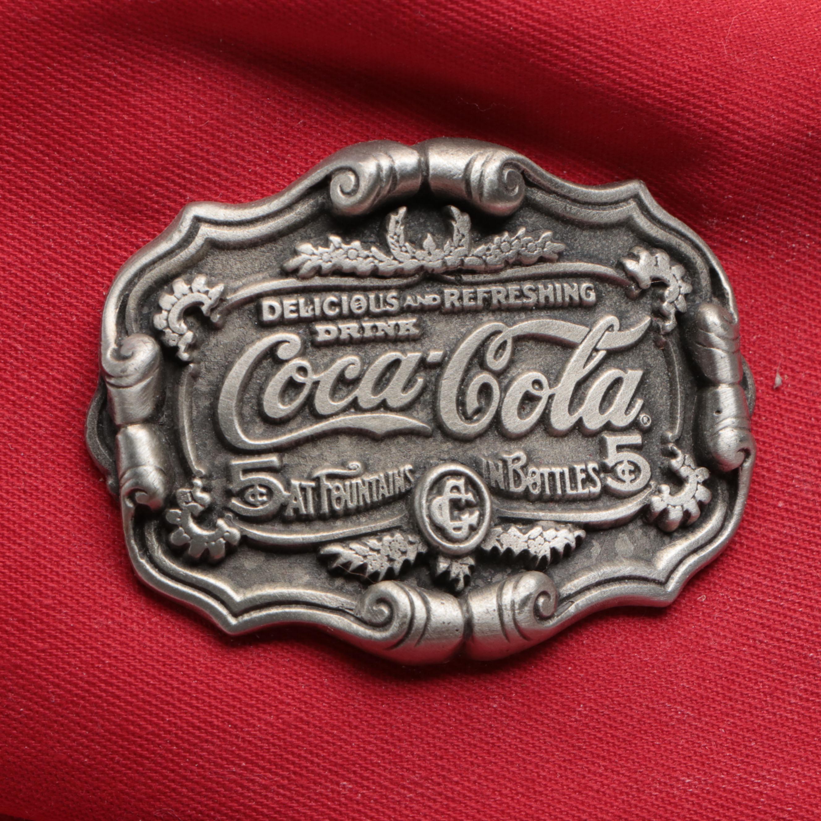 Coca-Cola Employee Baseballs Caps and Plastic Visor