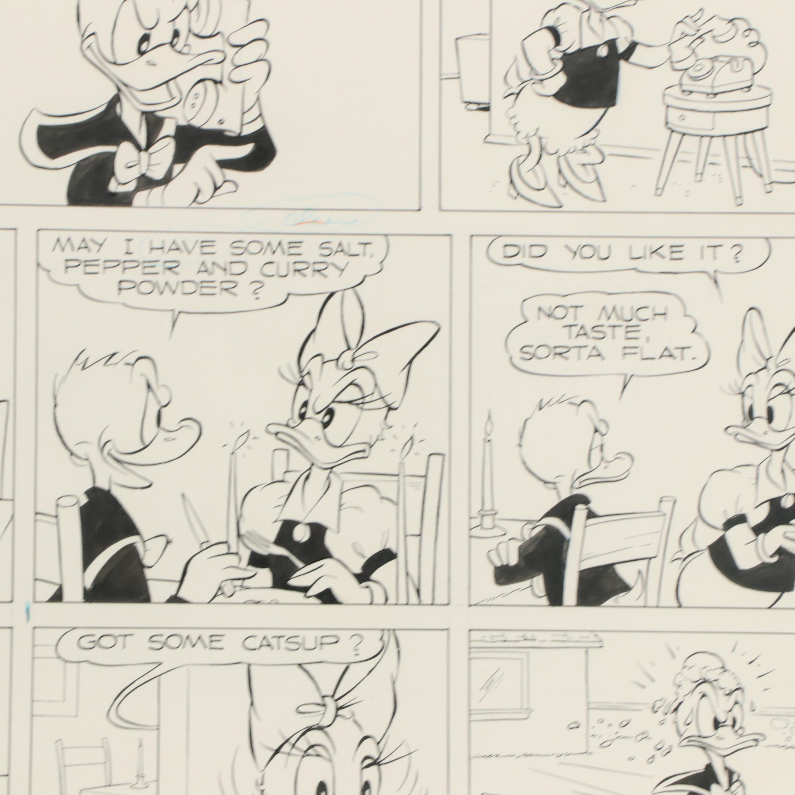 Walt Disney "Donald Duck" Newspaper Comic Art, 1968