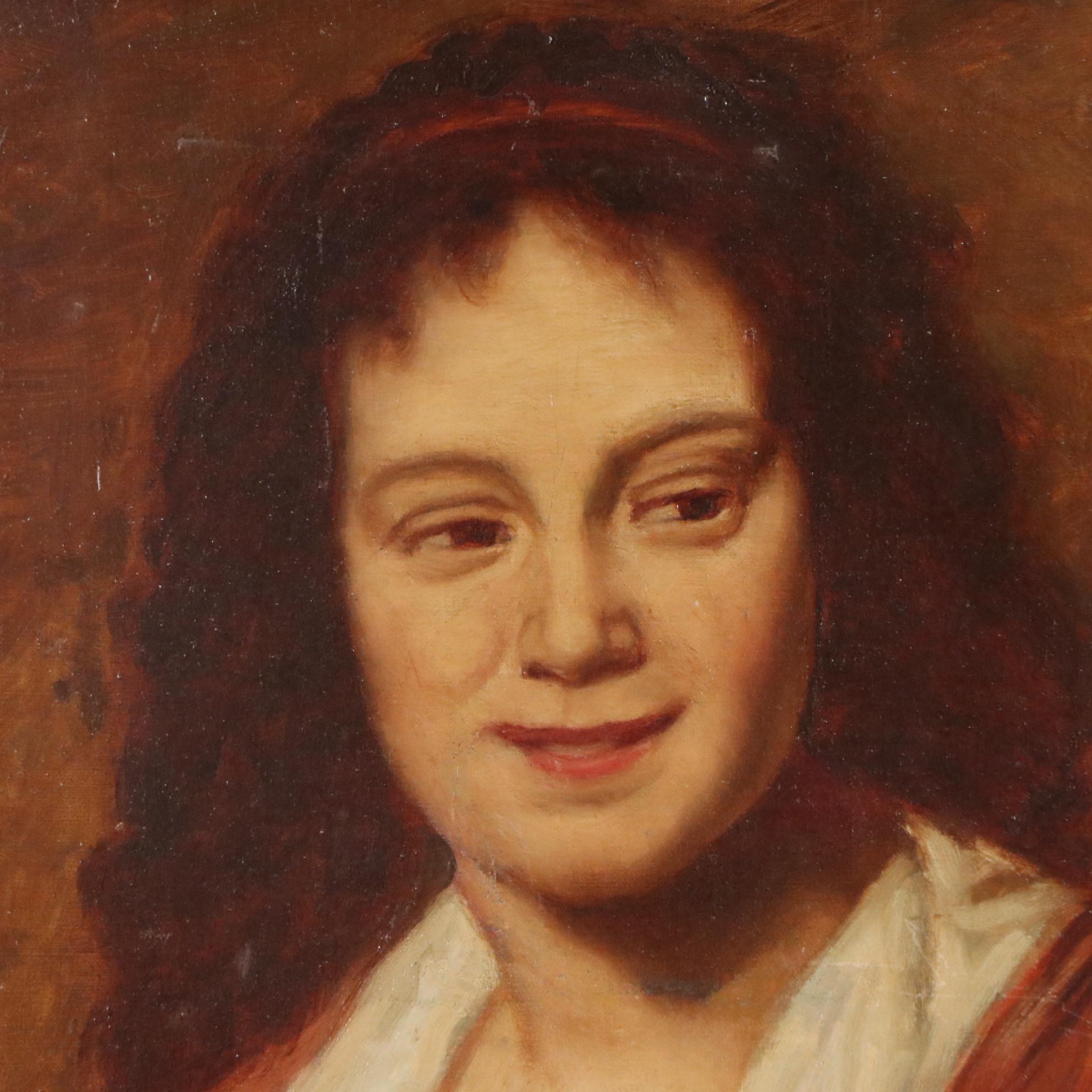 James Thomas Breen Oil Portrait of a Woman