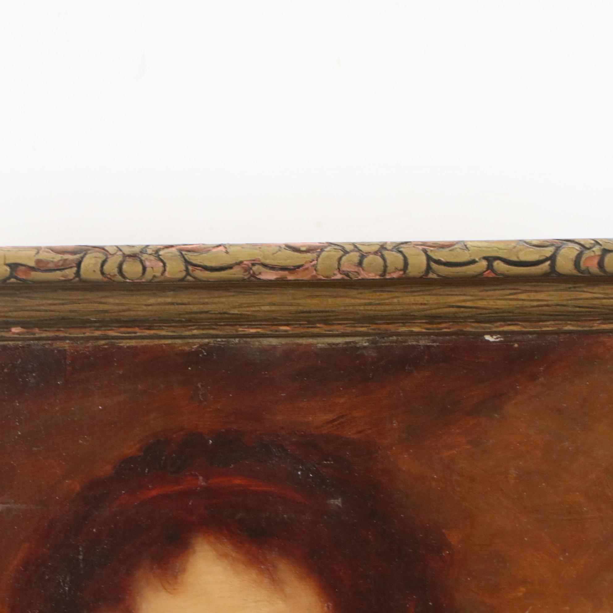 James Thomas Breen Oil Portrait of a Woman