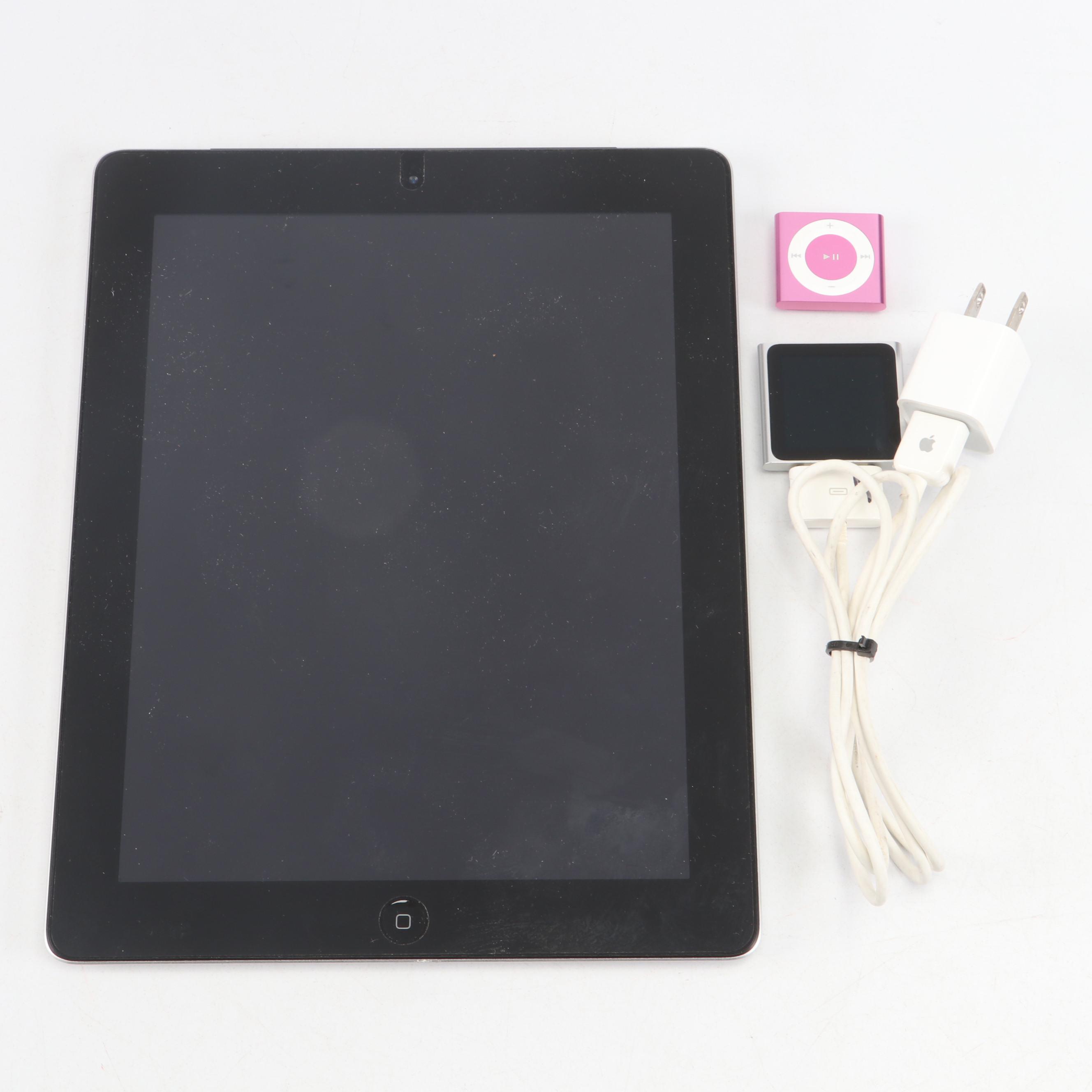 Apple iPad 3rd Generation with Apple iPod Nano and Apple iPod Shuffle