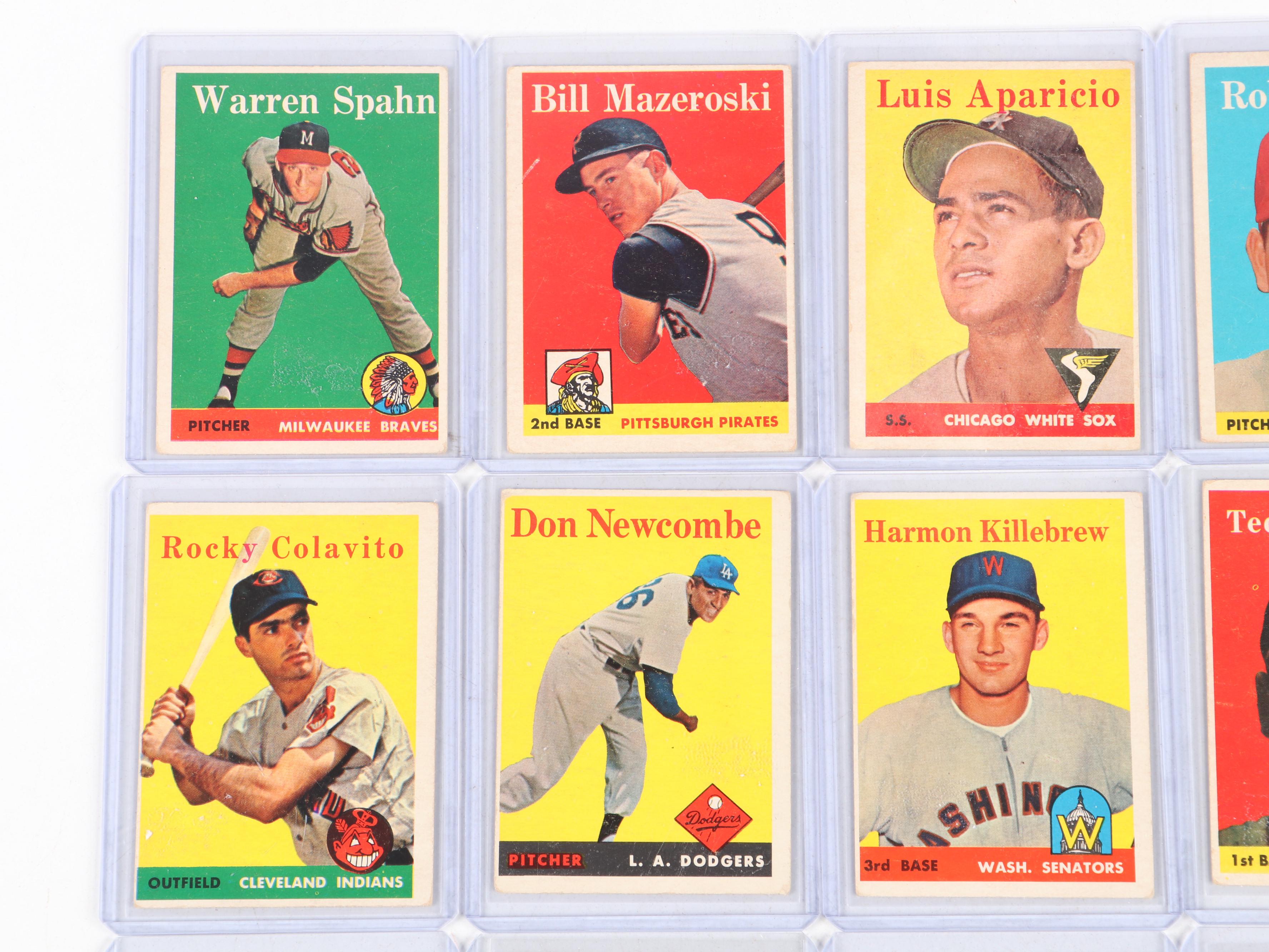 1957–58 Topps Warren Spahn, Ted Kluszewski, Al Kaline and More Baseball Cards