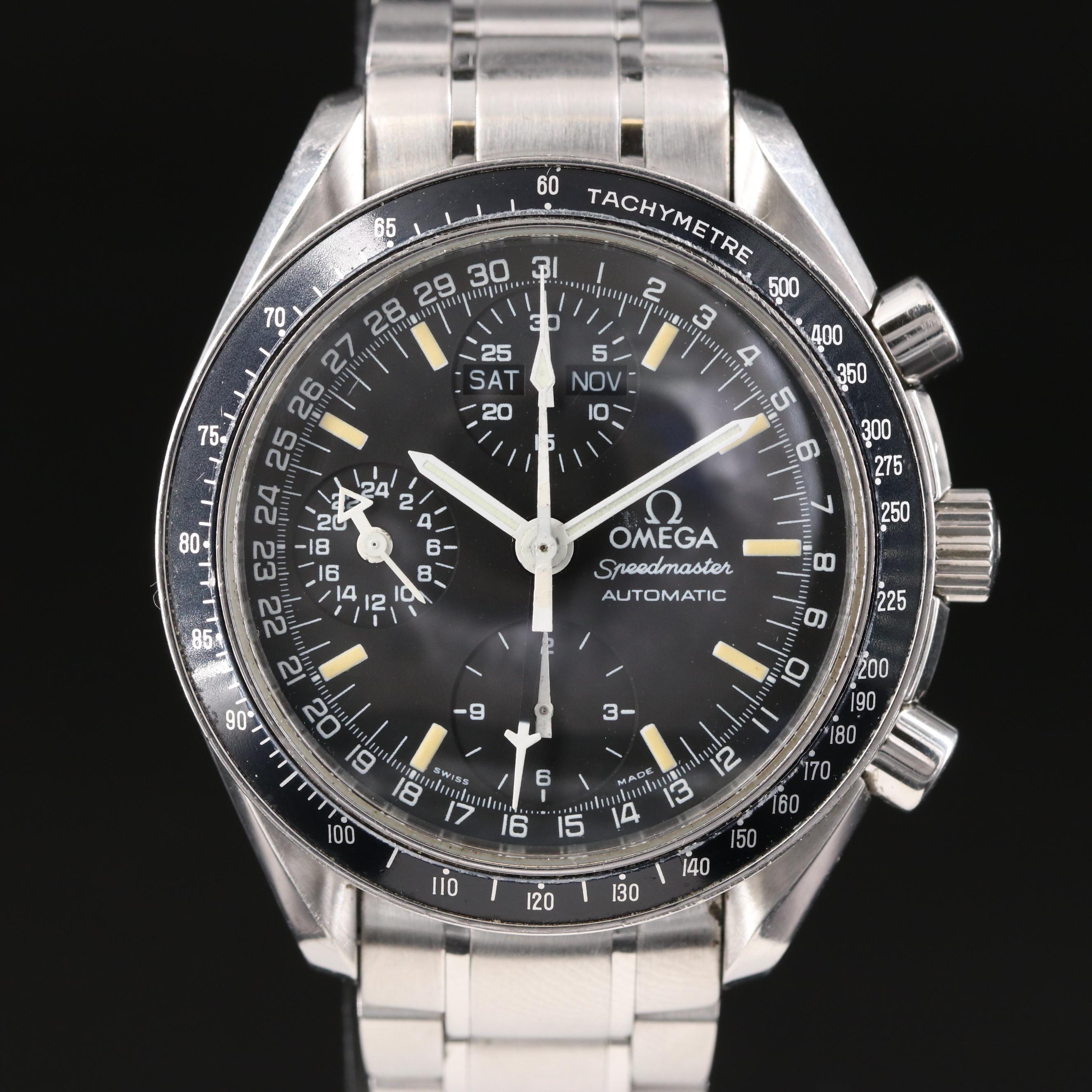 1999 Omega Speedmaster Stainless Steel Automatic Watch