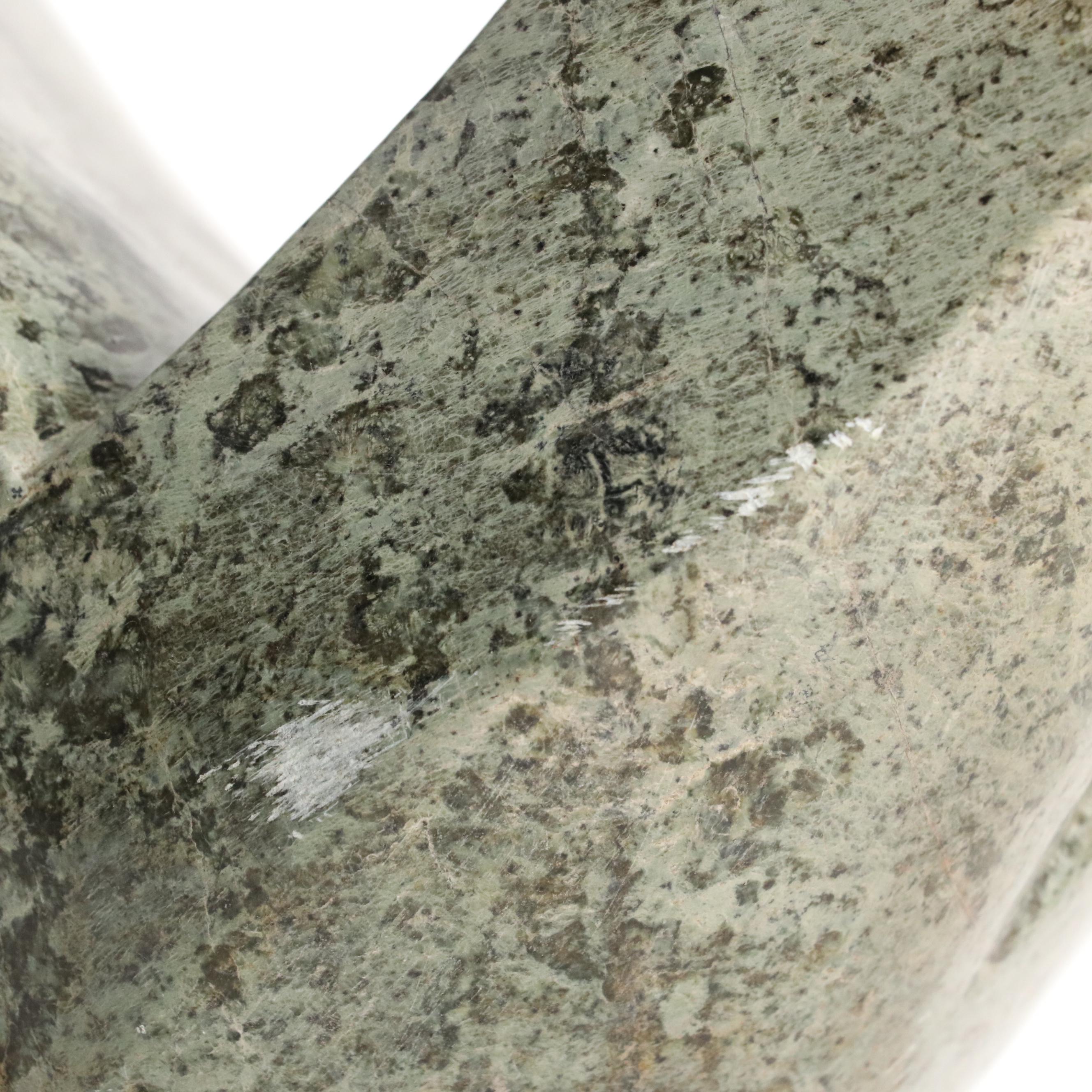 Chewa Omira Shona Hand-Carved Leopard Rock Serpentine Cubist Figure