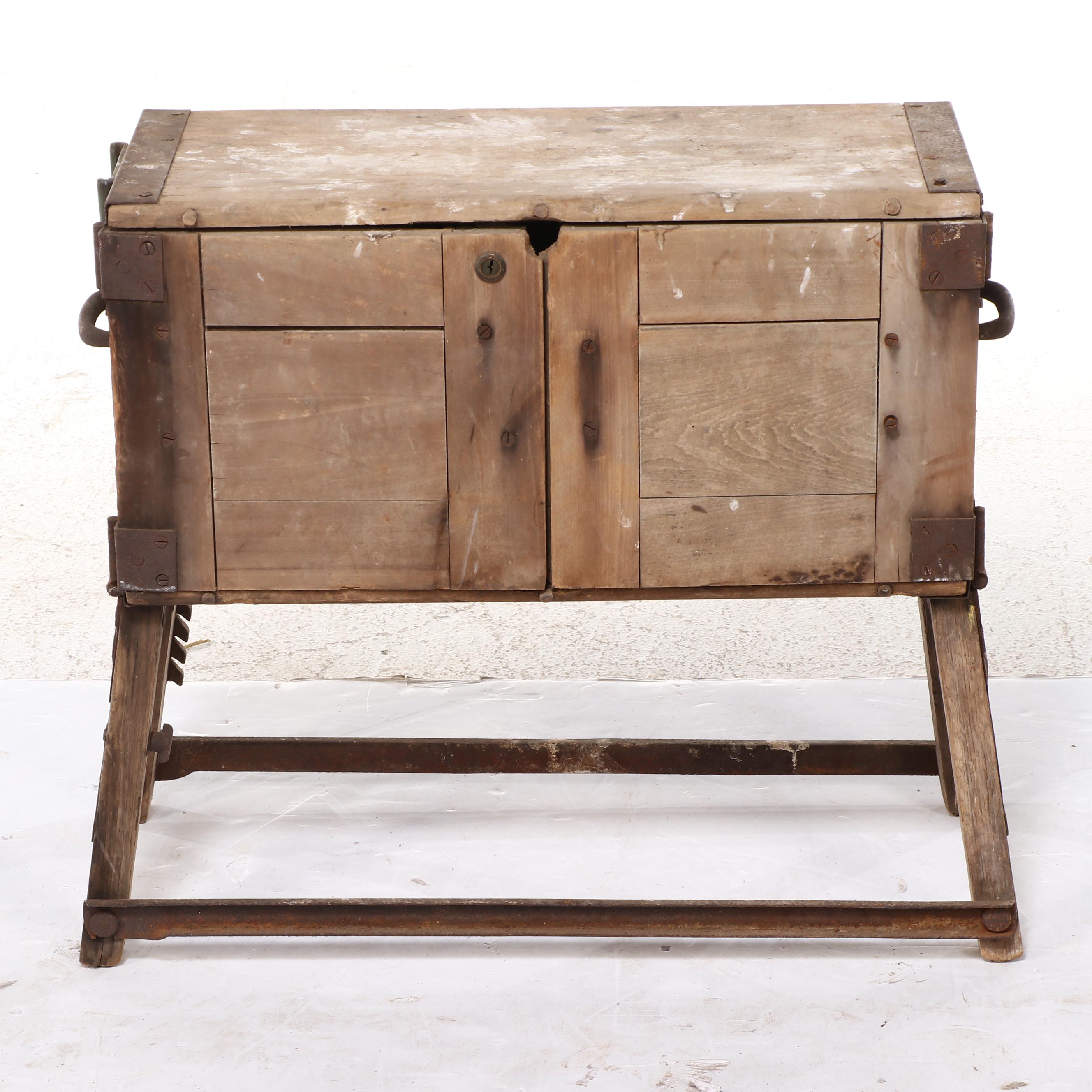 World War I Era Saddlers Chests From Military Battery Wagon