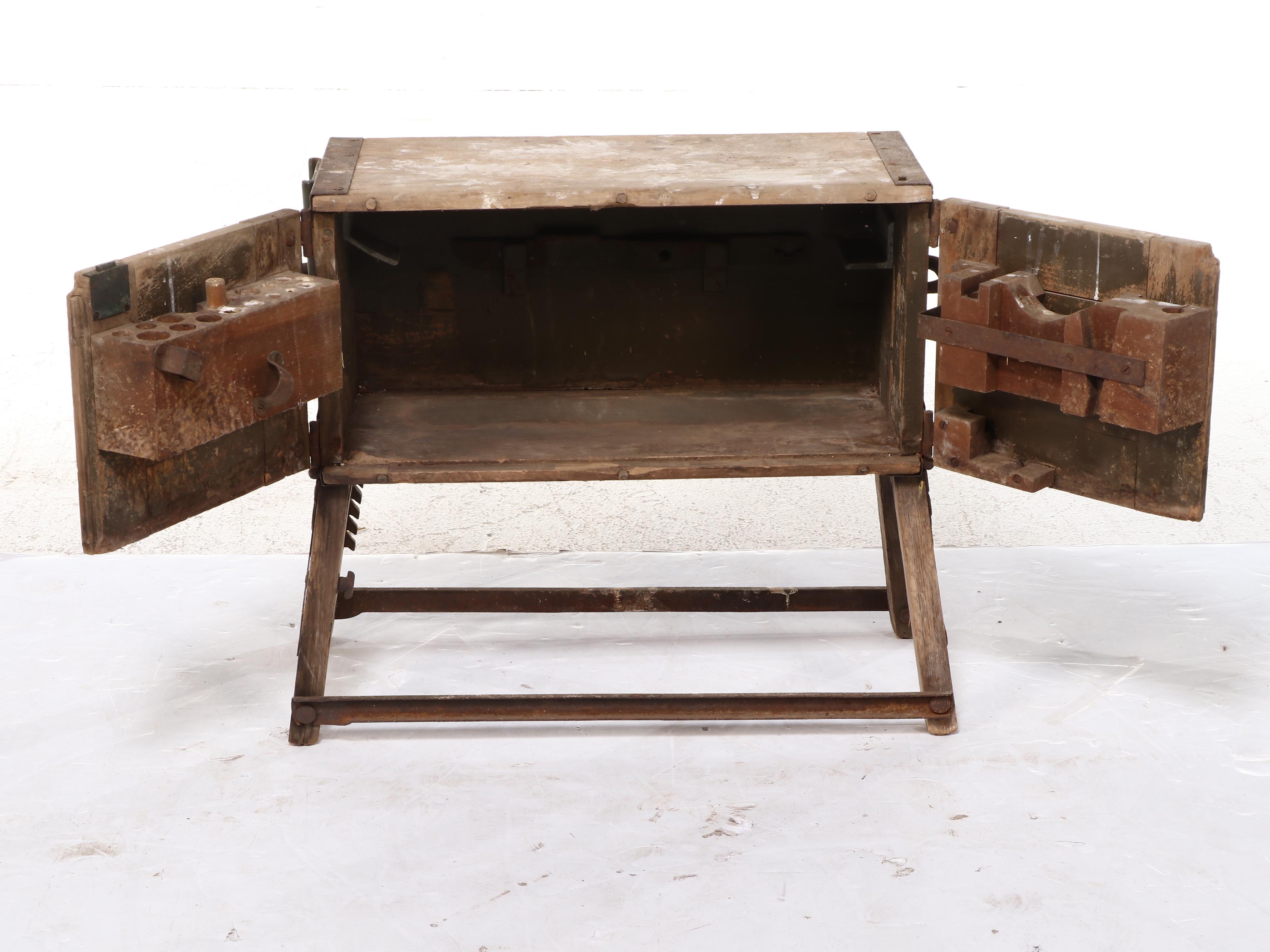 World War I Era Saddlers Chests From Military Battery Wagon