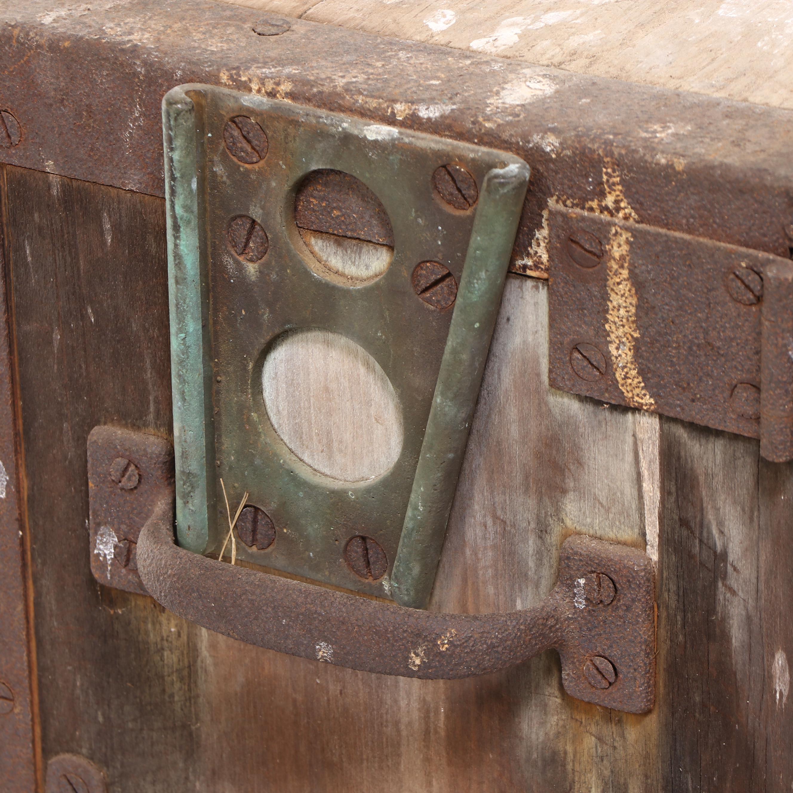 World War I Era Saddlers Chests From Military Battery Wagon