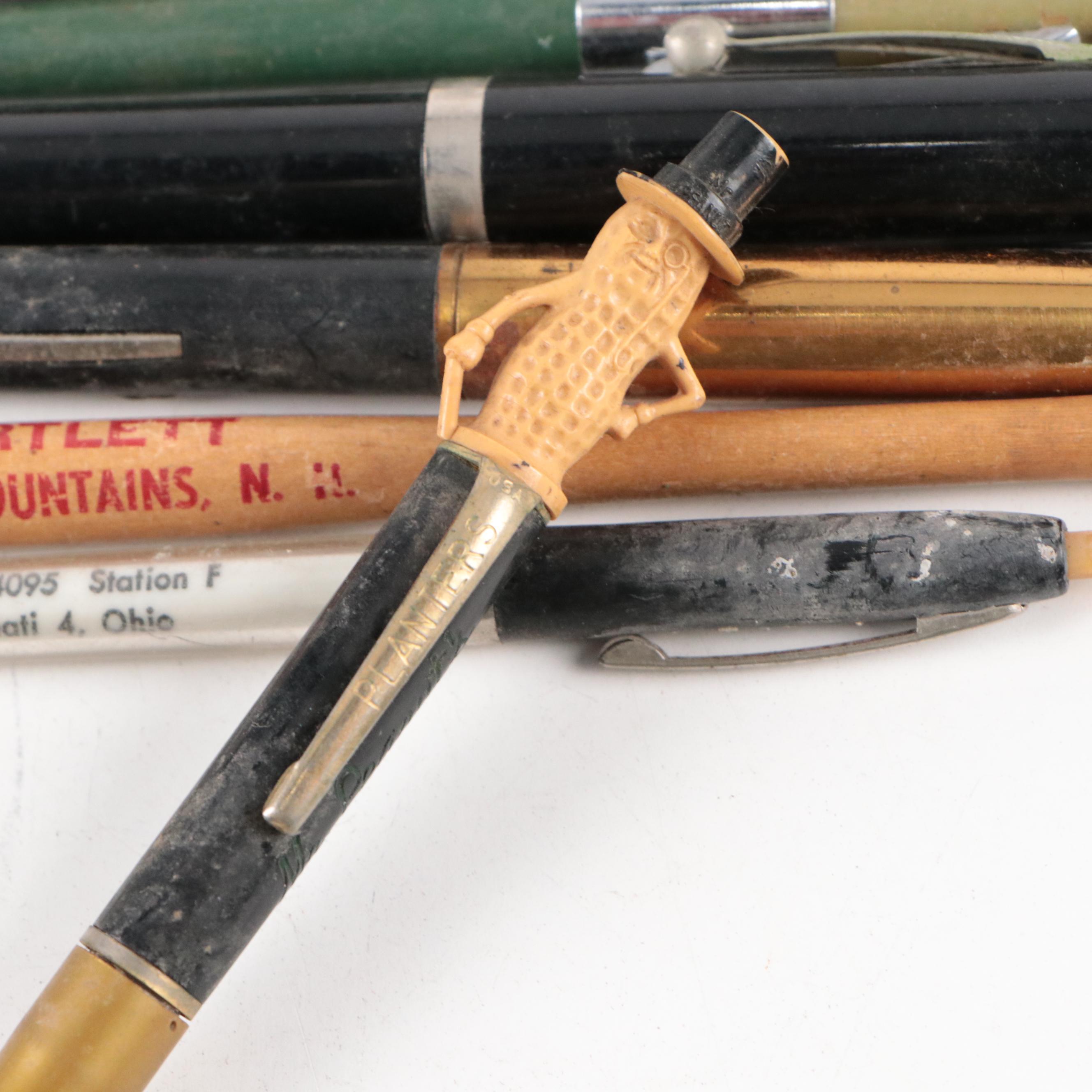 Skeleton and Padlock Keys with Fountain Pens, Marbles and More