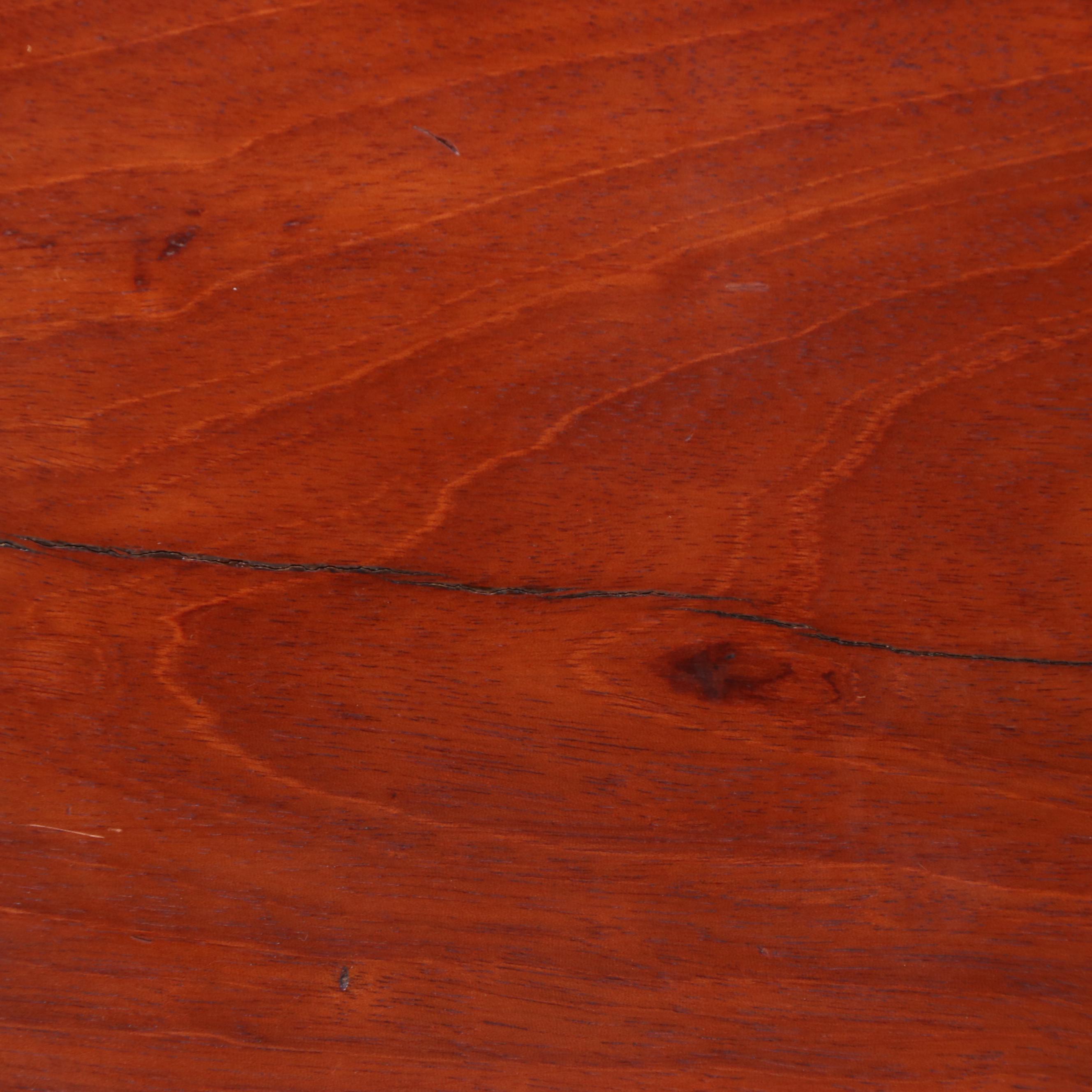 American Classical Flame and Carved Mahogany Two-Drawer Side Table, Circa 1830