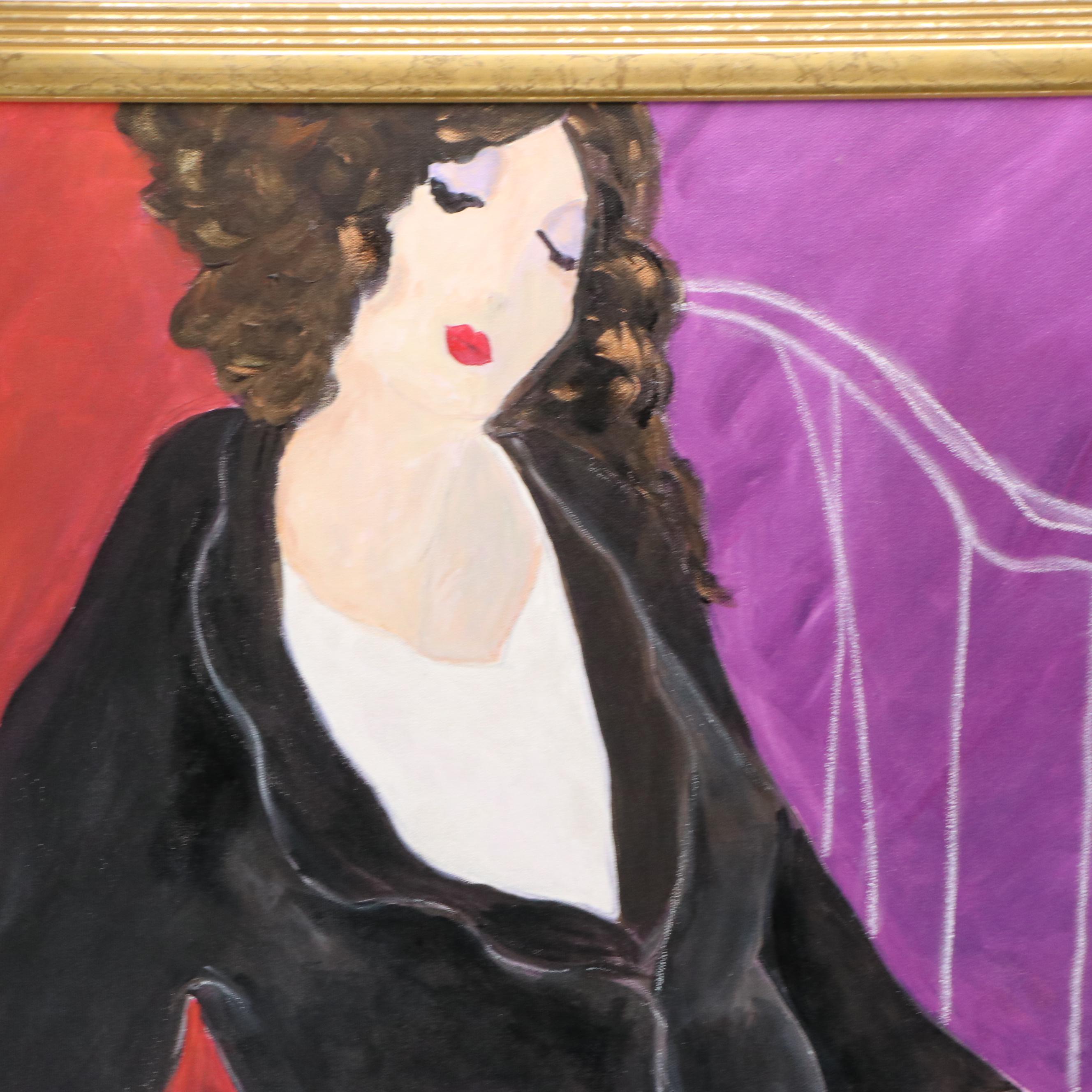 Portrait Oil Painting of Reclining Woman, 1999