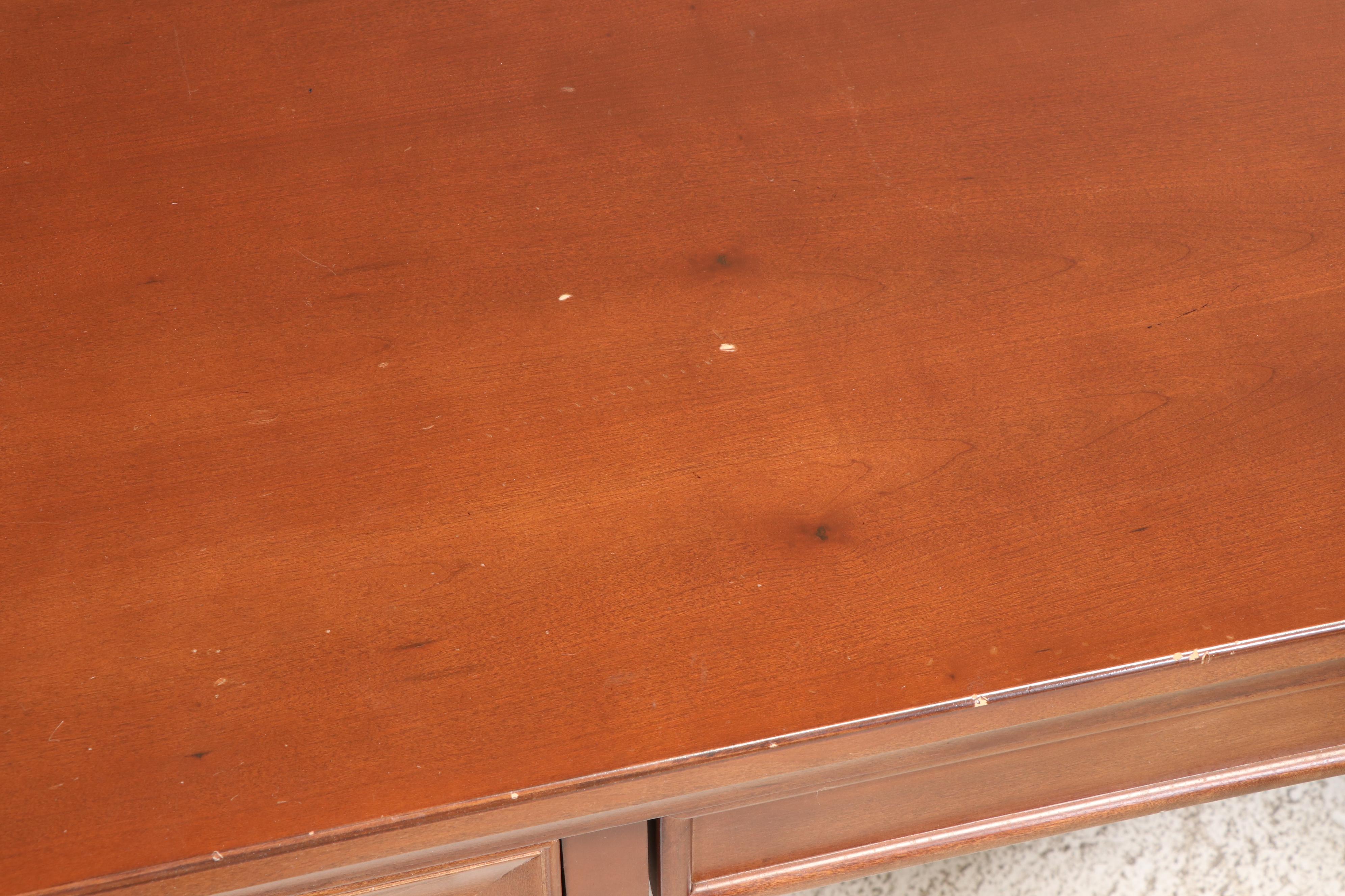 National Business Furniture Cherry Finish Corner Desk with Office Chair