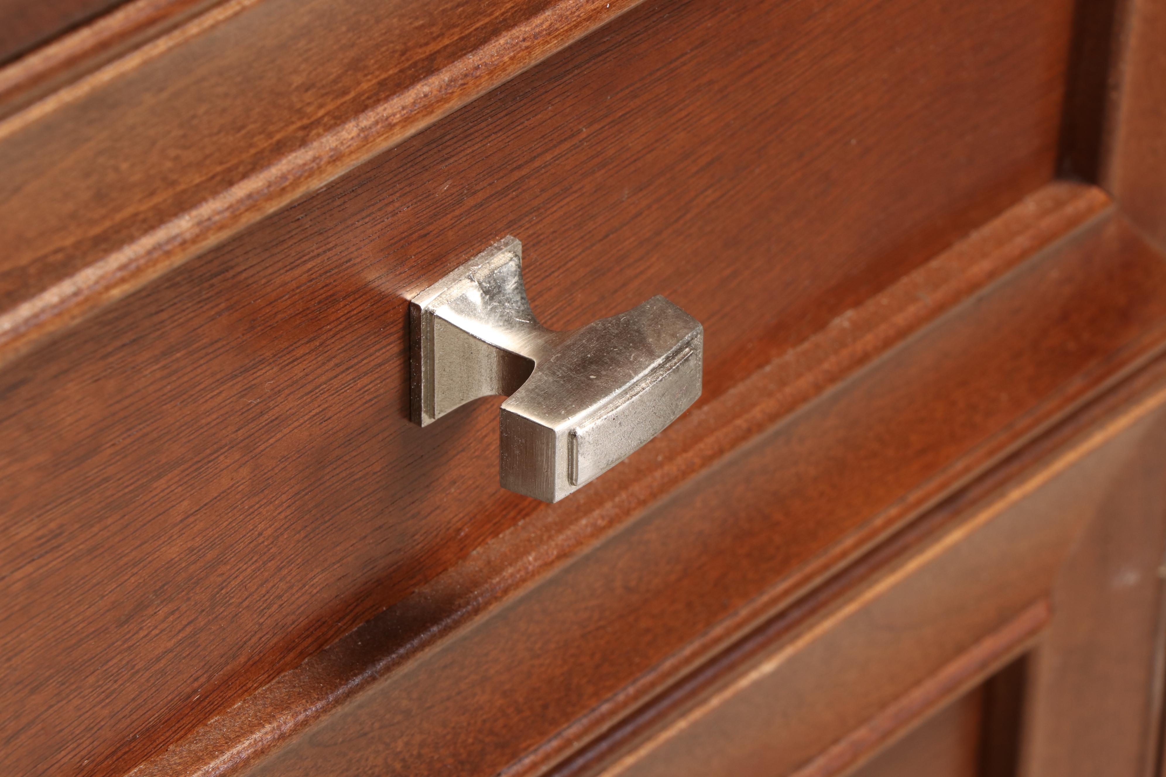 National Business Furniture Cherry Finish Corner Desk with Office Chair