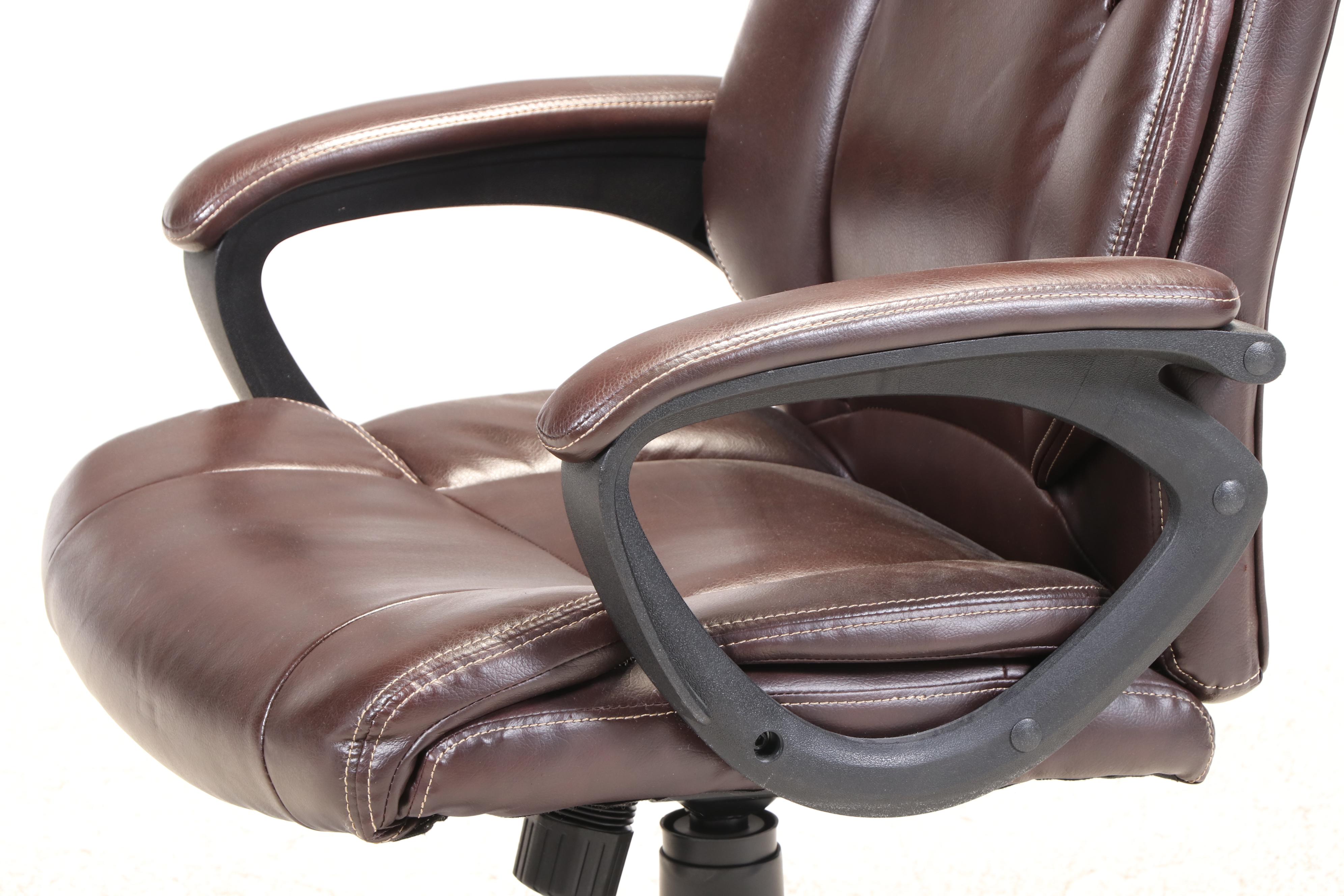 National Business Furniture Cherry Finish Corner Desk with Office Chair