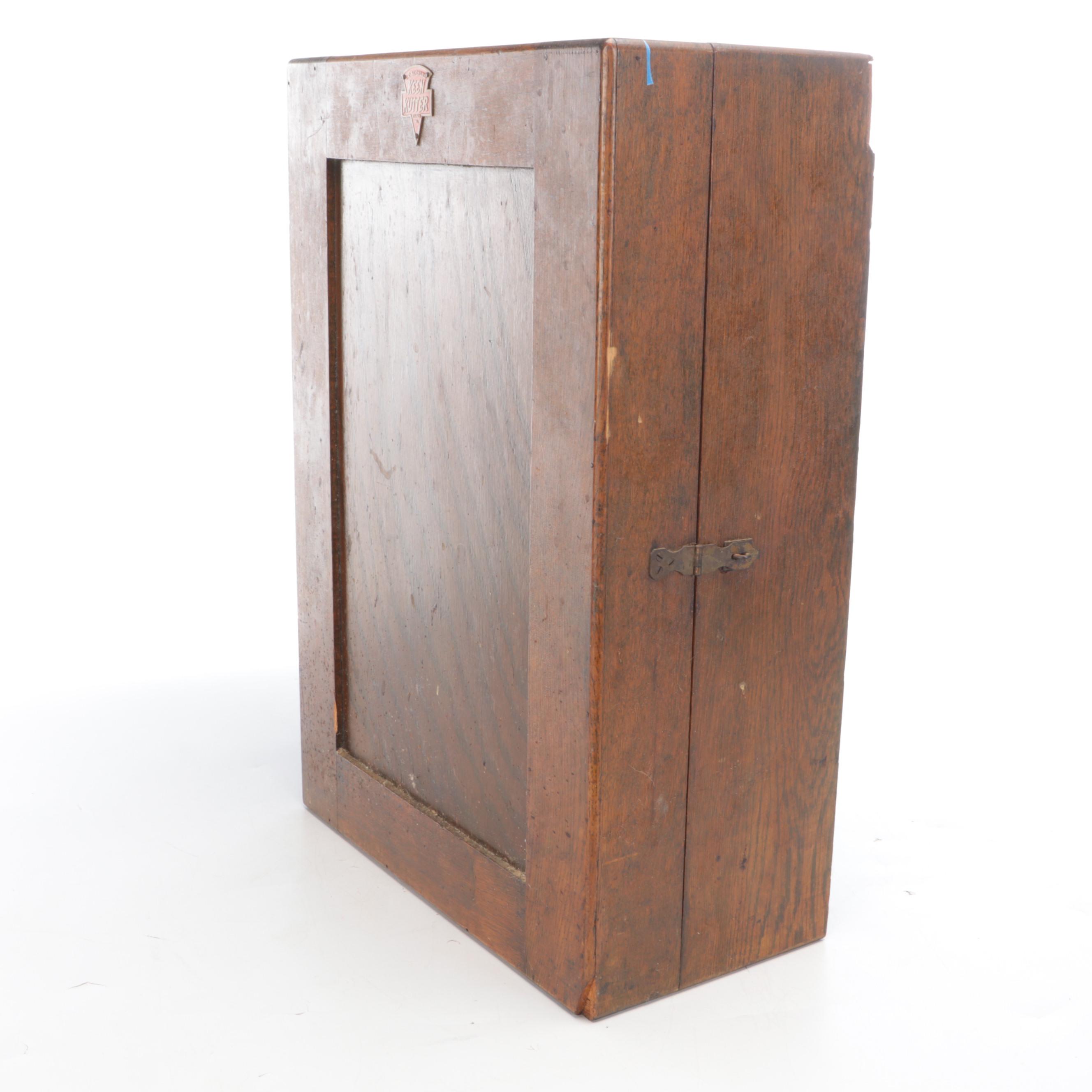 E. C. Simmons Keen Kutter Tool Cabinet with Ball-Peen Hammer, Bits, Hand Drill