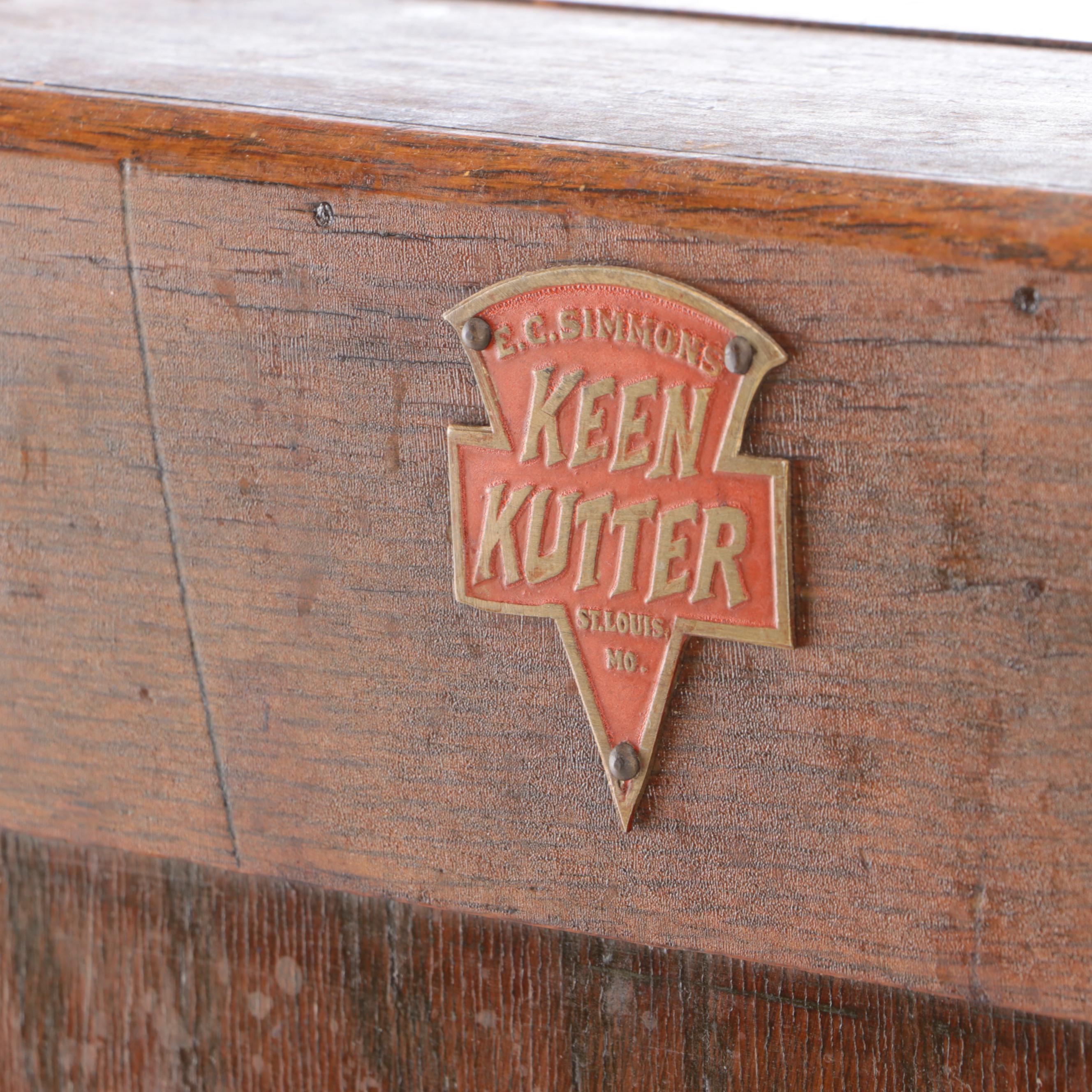 E. C. Simmons Keen Kutter Tool Cabinet with Ball-Peen Hammer, Bits, Hand Drill