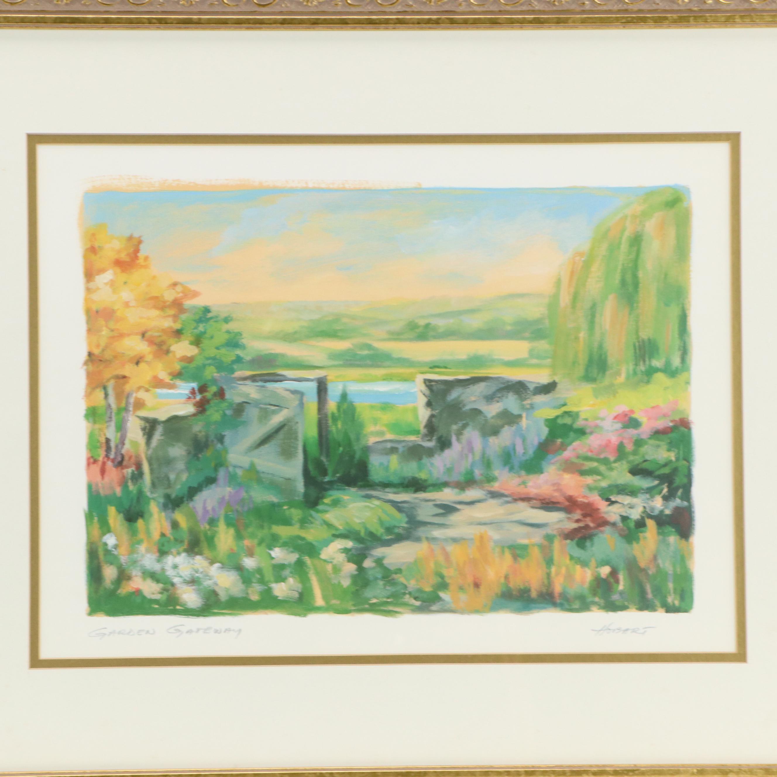 Hobart Offset Lithograph "Garden Gateway"
