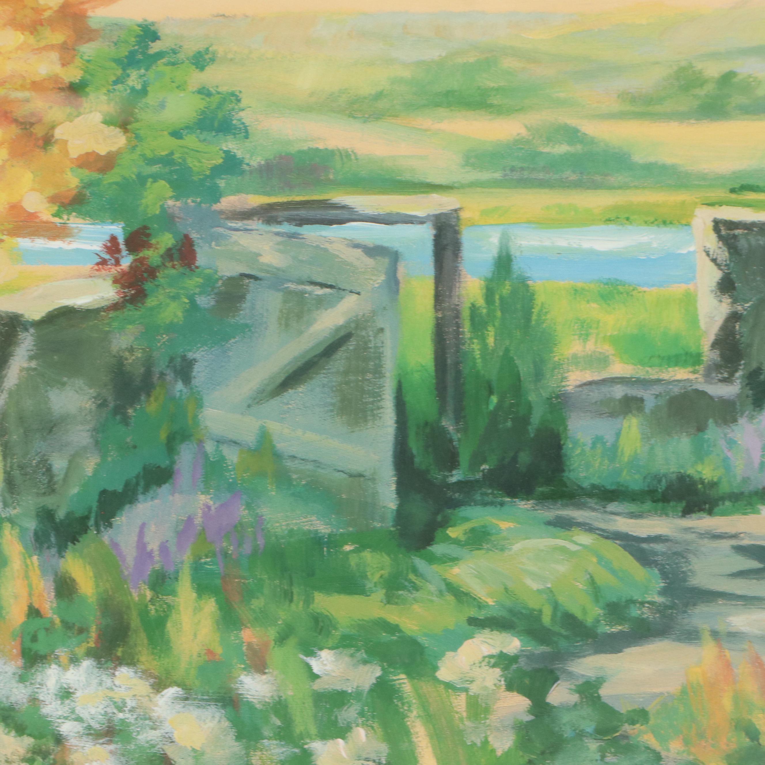 Hobart Offset Lithograph "Garden Gateway"