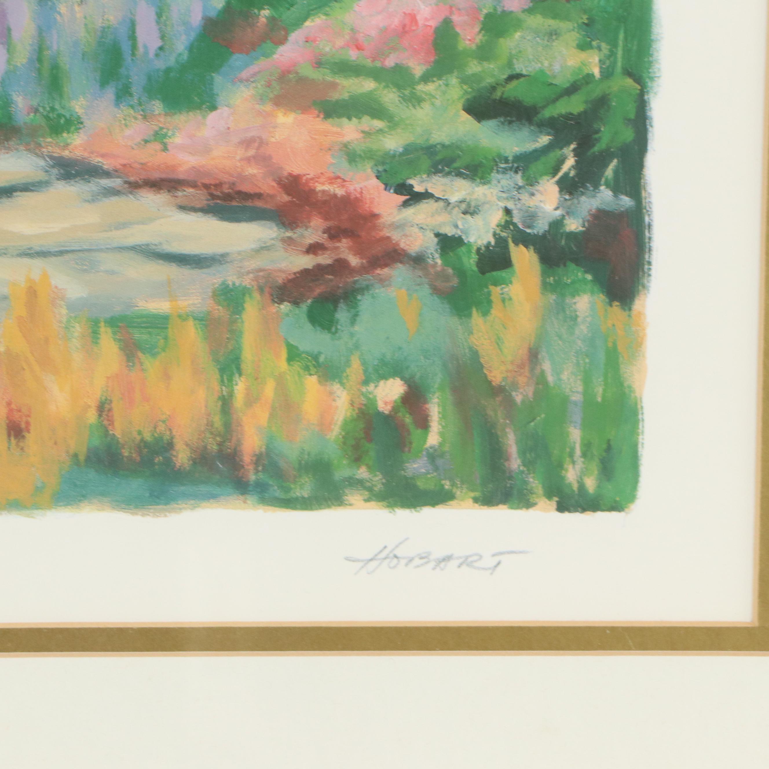 Hobart Offset Lithograph "Garden Gateway"