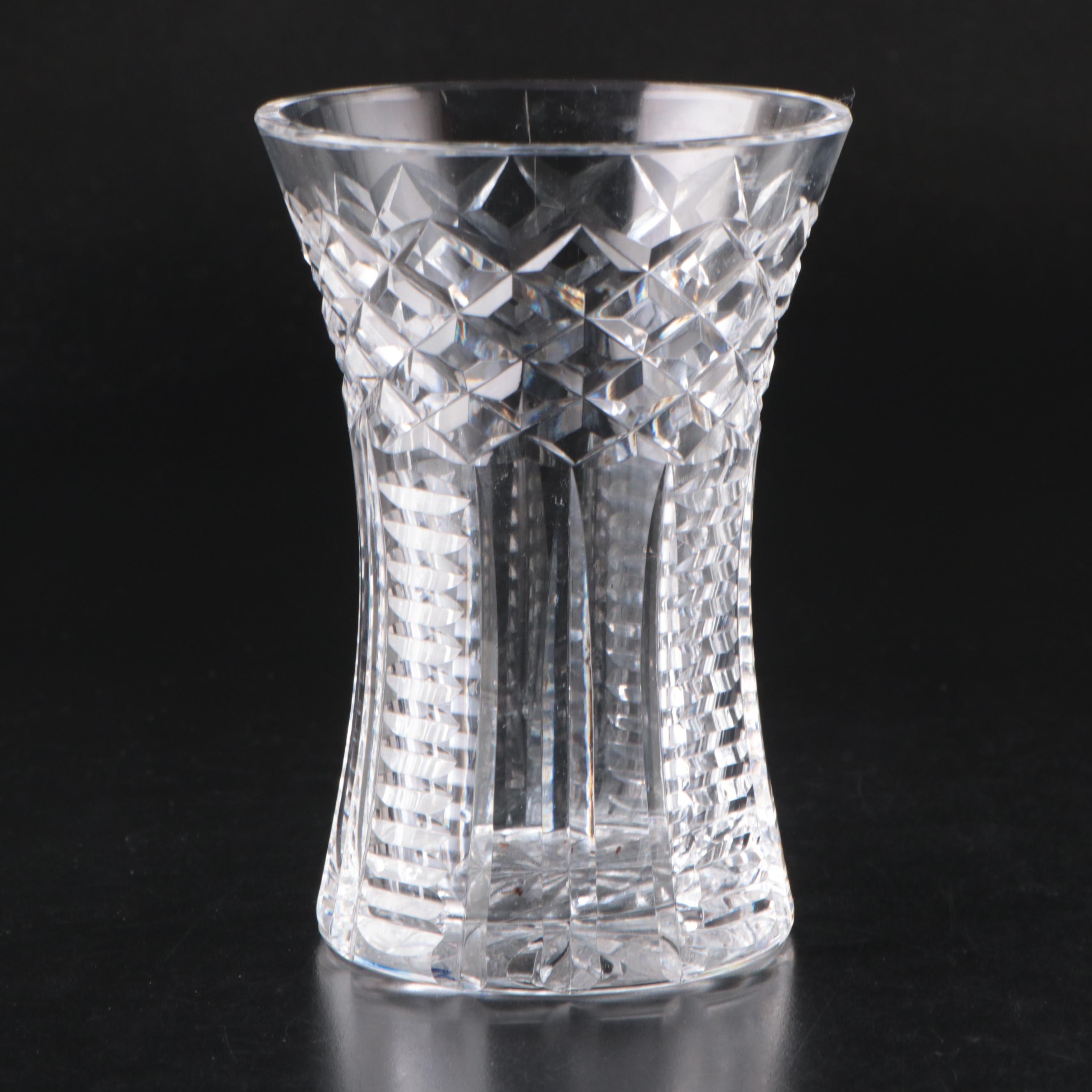 Waterford Crystal "Clare" and Other Vase with Pressed Glass Toothpick Holder