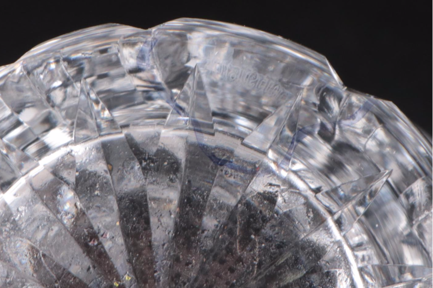 Waterford Crystal "Clare" and Other Vase with Pressed Glass Toothpick Holder