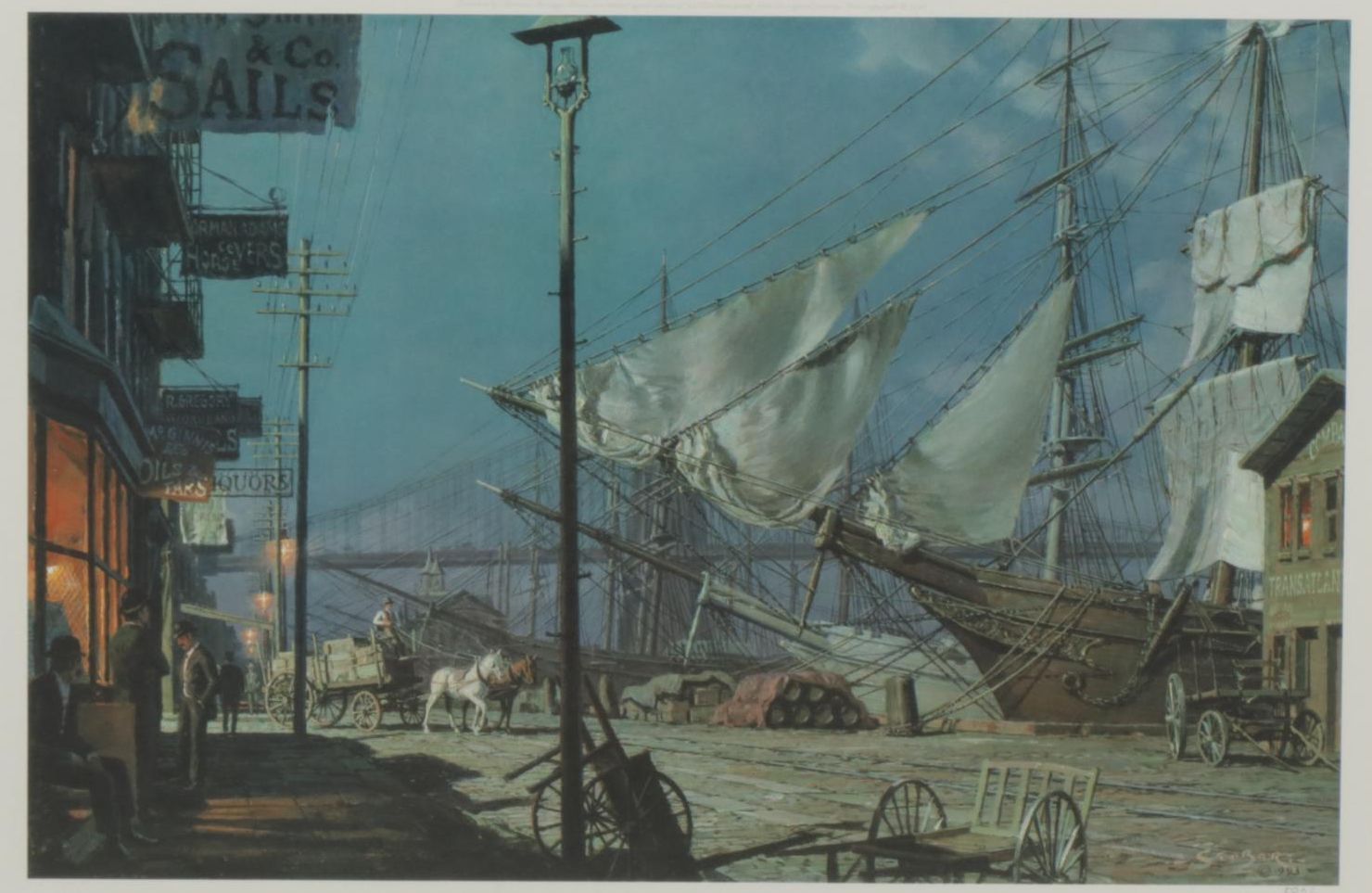 John Stobart Offset Lithograph "New York," 1993