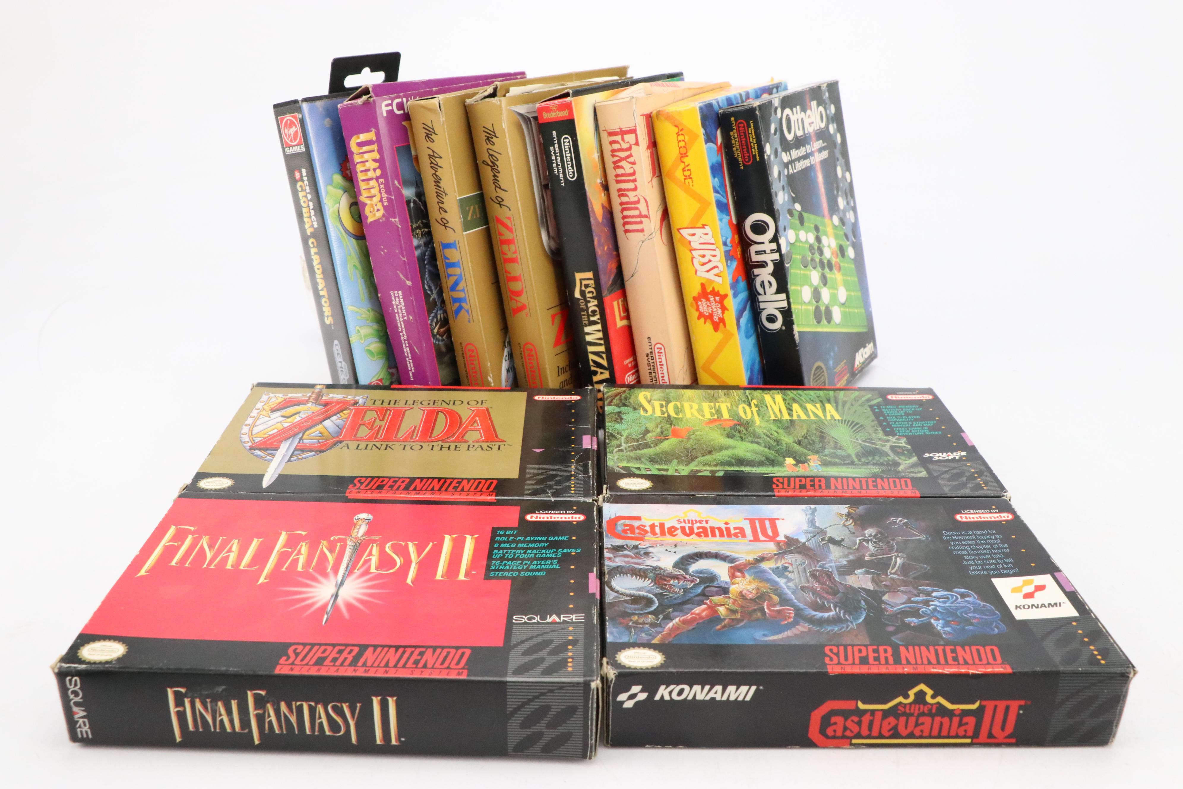 Nintendo Entertainment System w/ Zelda, Castlevania IV, Final Fantasy II & More